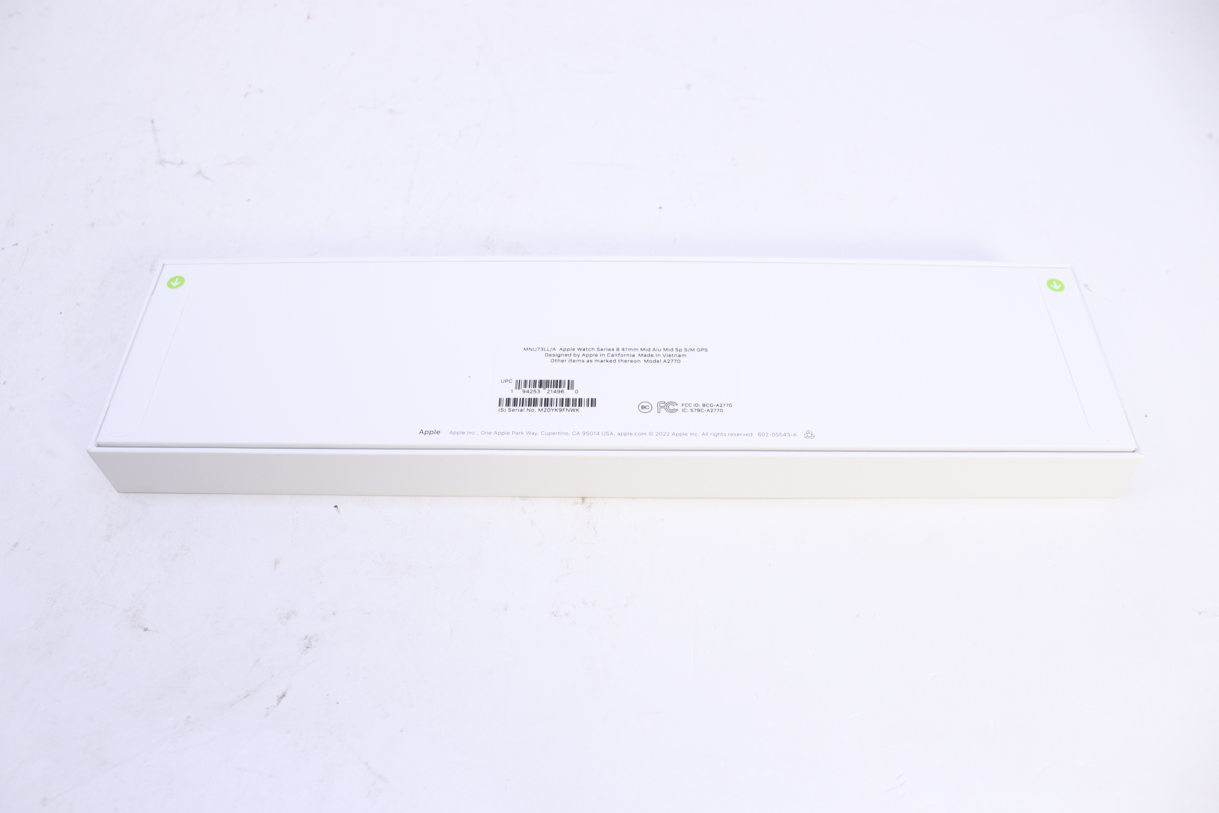 Apple MNU73LL/A 41mm GPS Aluminum Smartwatch - Midnight Watch Series 8