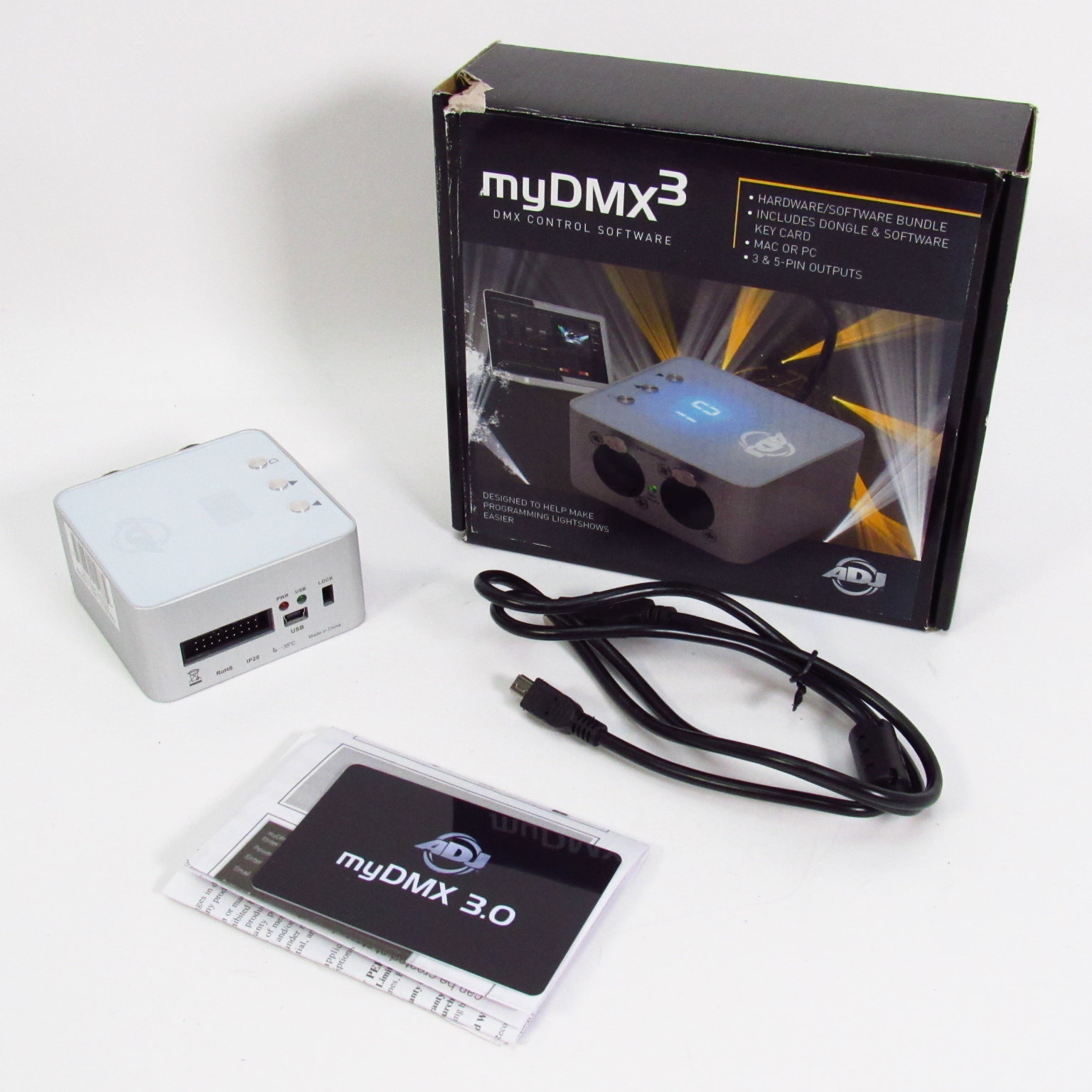 American DJ MyDMX 3.0 DMX USB Lighting Control Interface Dongle