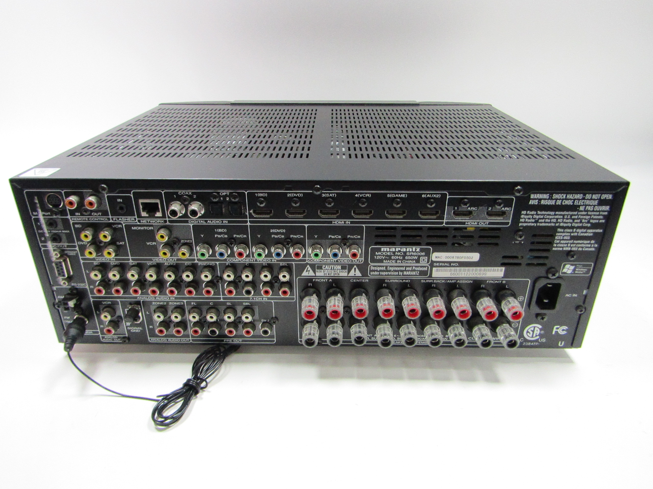 Marantz SR6006 7.2 Channel Home Theater Receiver