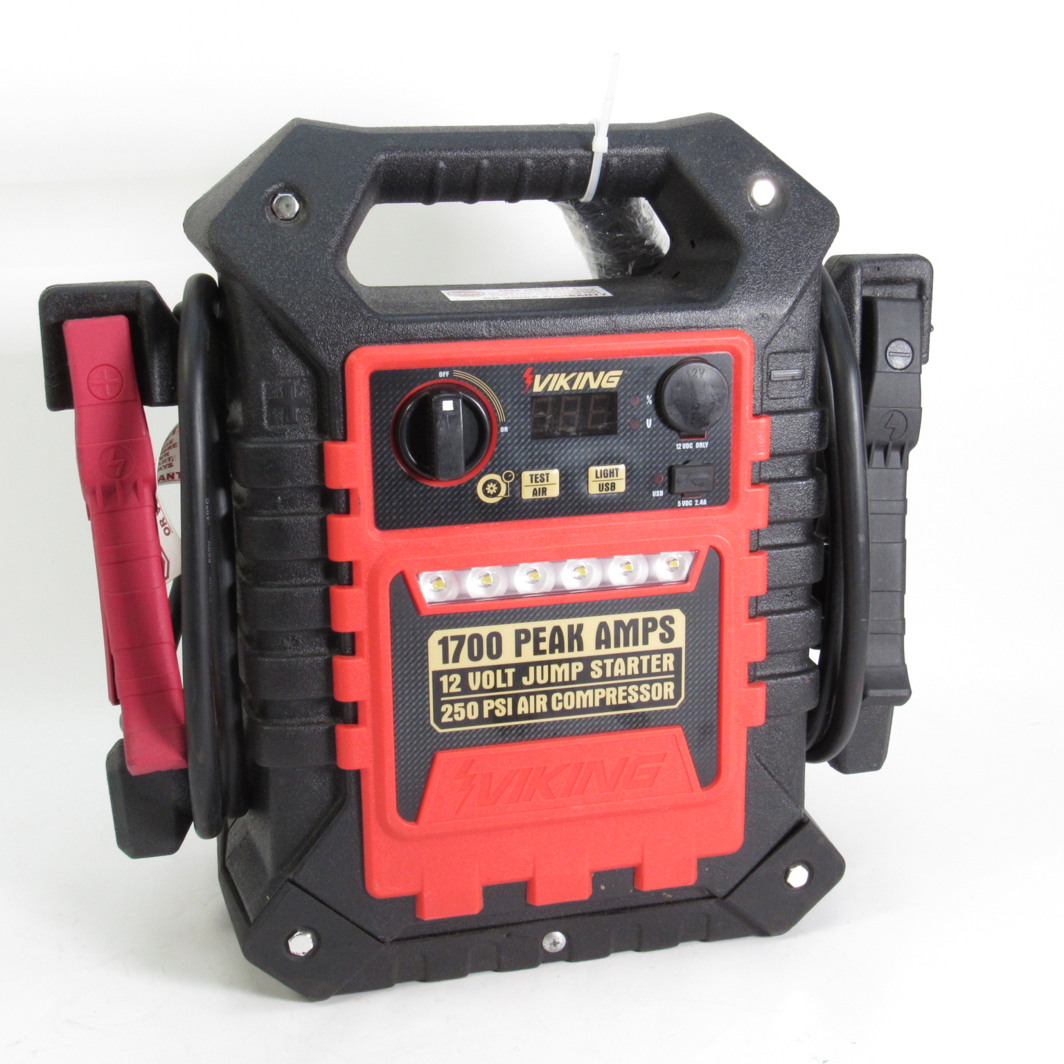 Viking 57085 12V LeadAcid Air Compressor 1700 Peak Jump Starter Pick