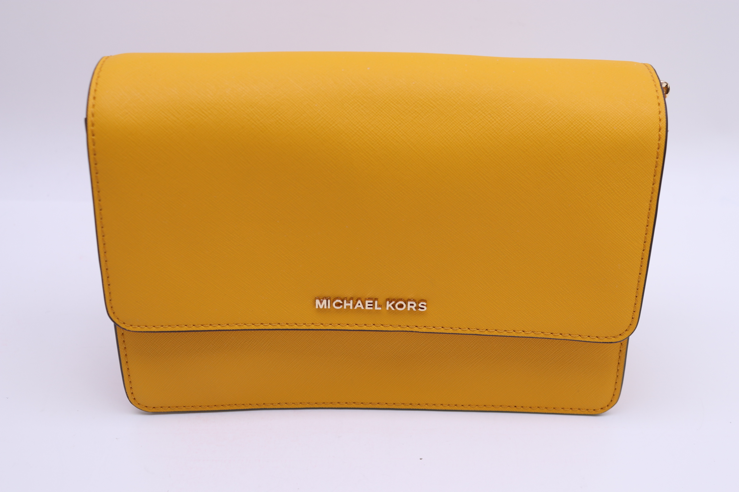 Michael Kors Daniela Large Gusset Crossbody Leather Bag 