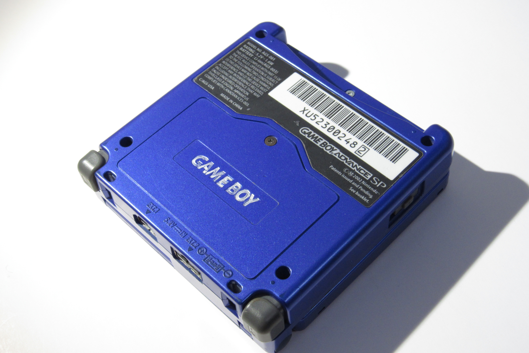 Nintendo Game Boy Advance SP AGS-001 Game Console - Cobalt