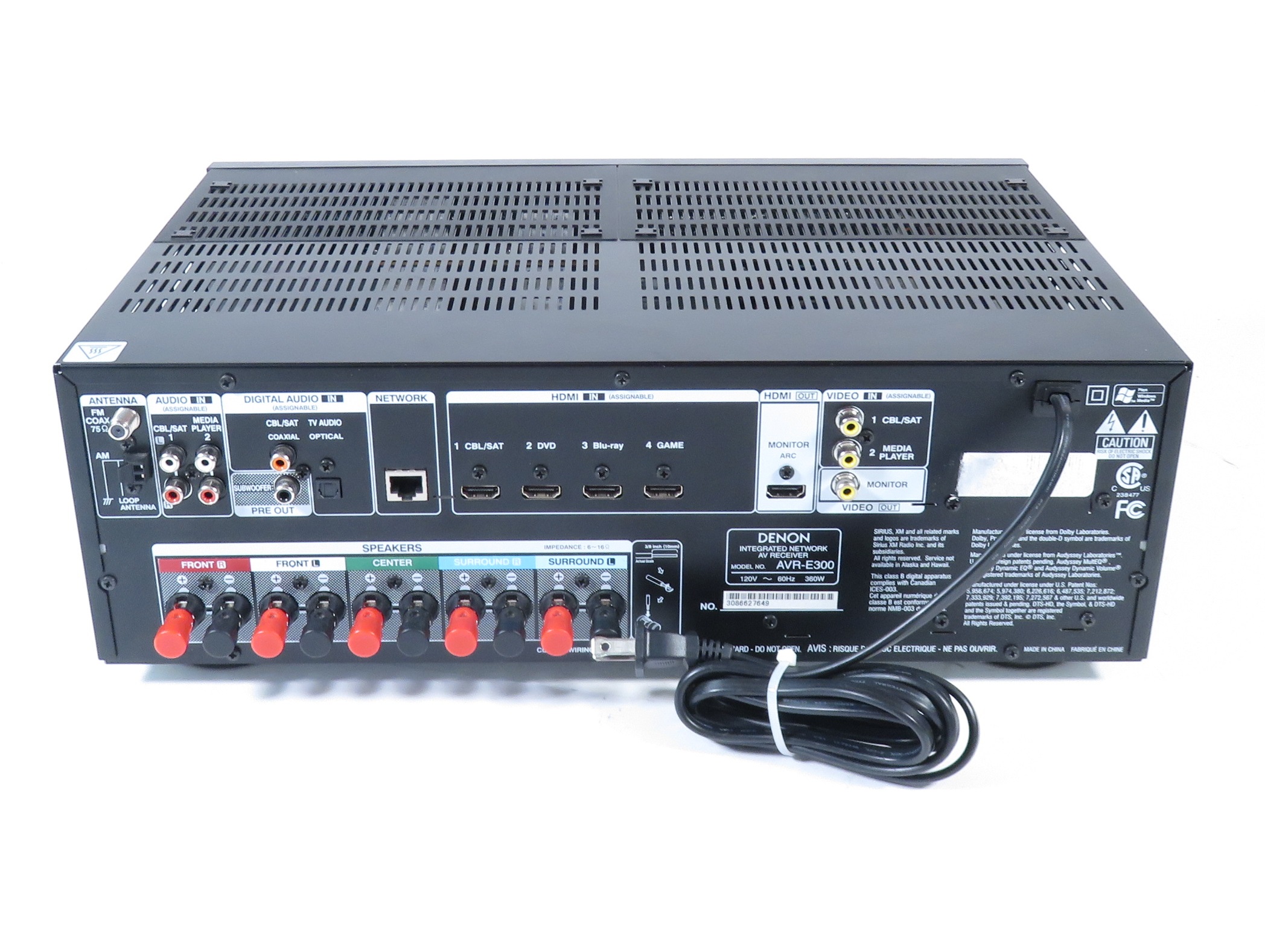 Denon AVRE300 5.1Channel 2020,000 Hz 192kHz/24bit Home Theater Receiver