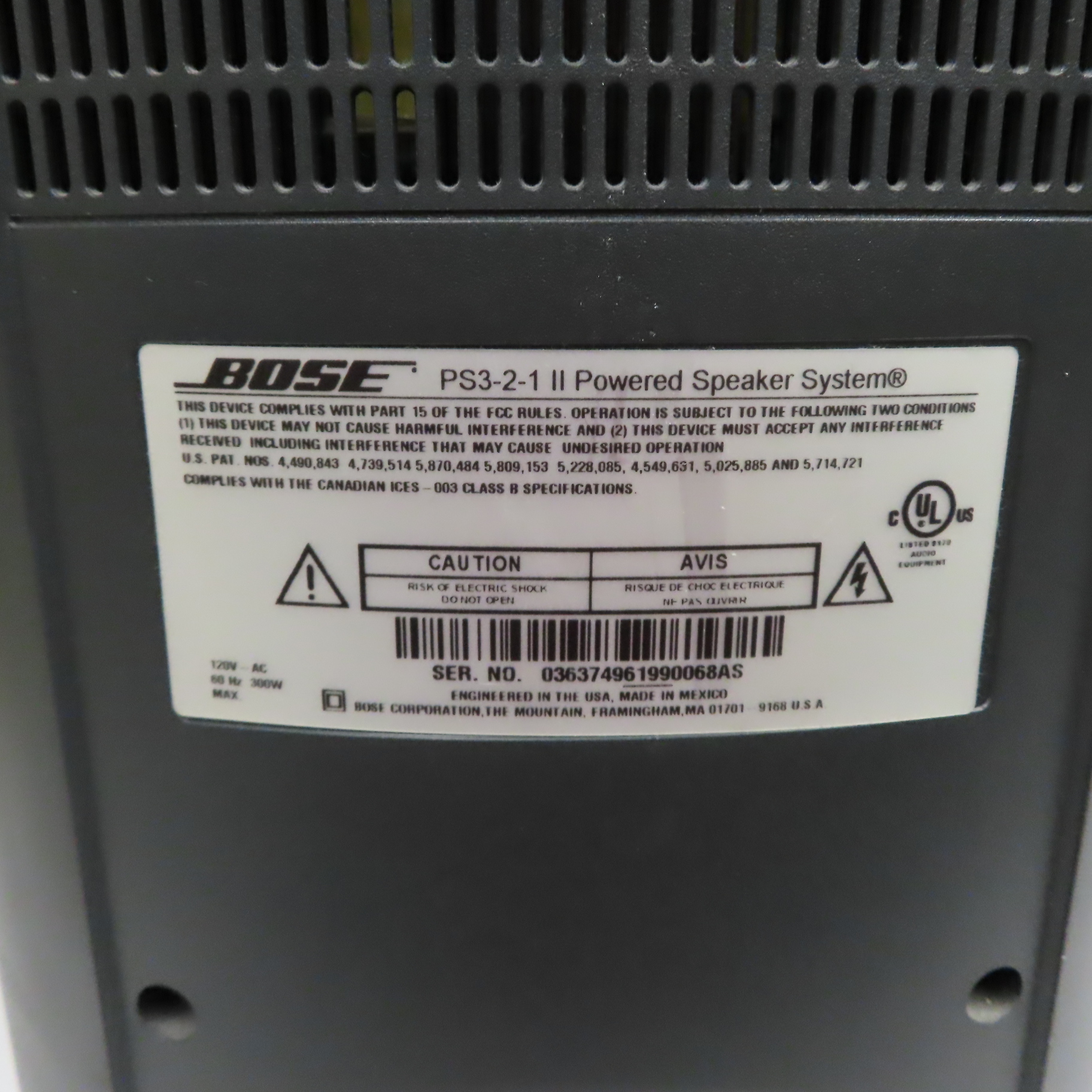 3·2·1® home entertainment system
