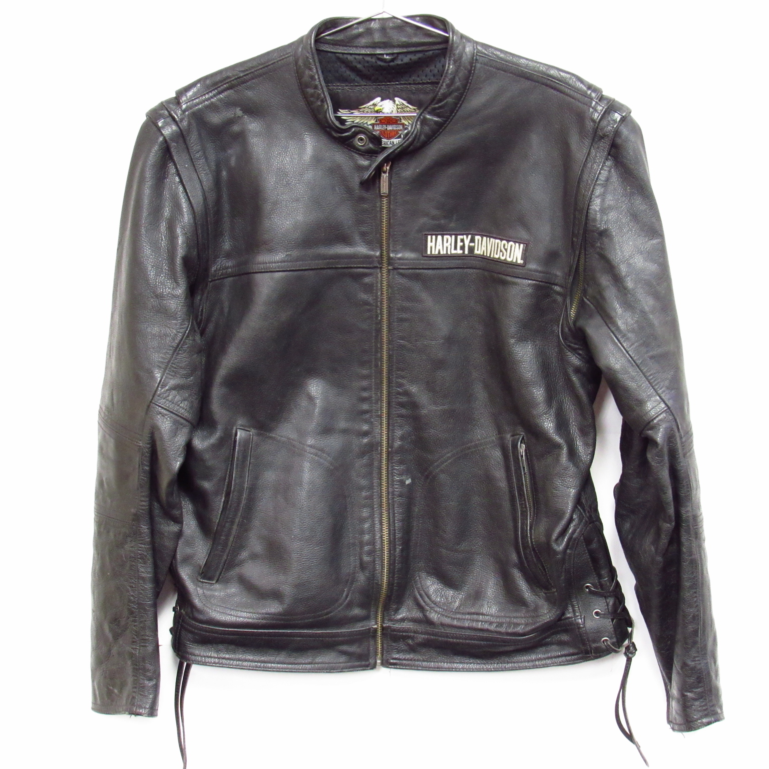 Harley-Davidson 98001-11VM Brawler Men's Large Leather Jacket