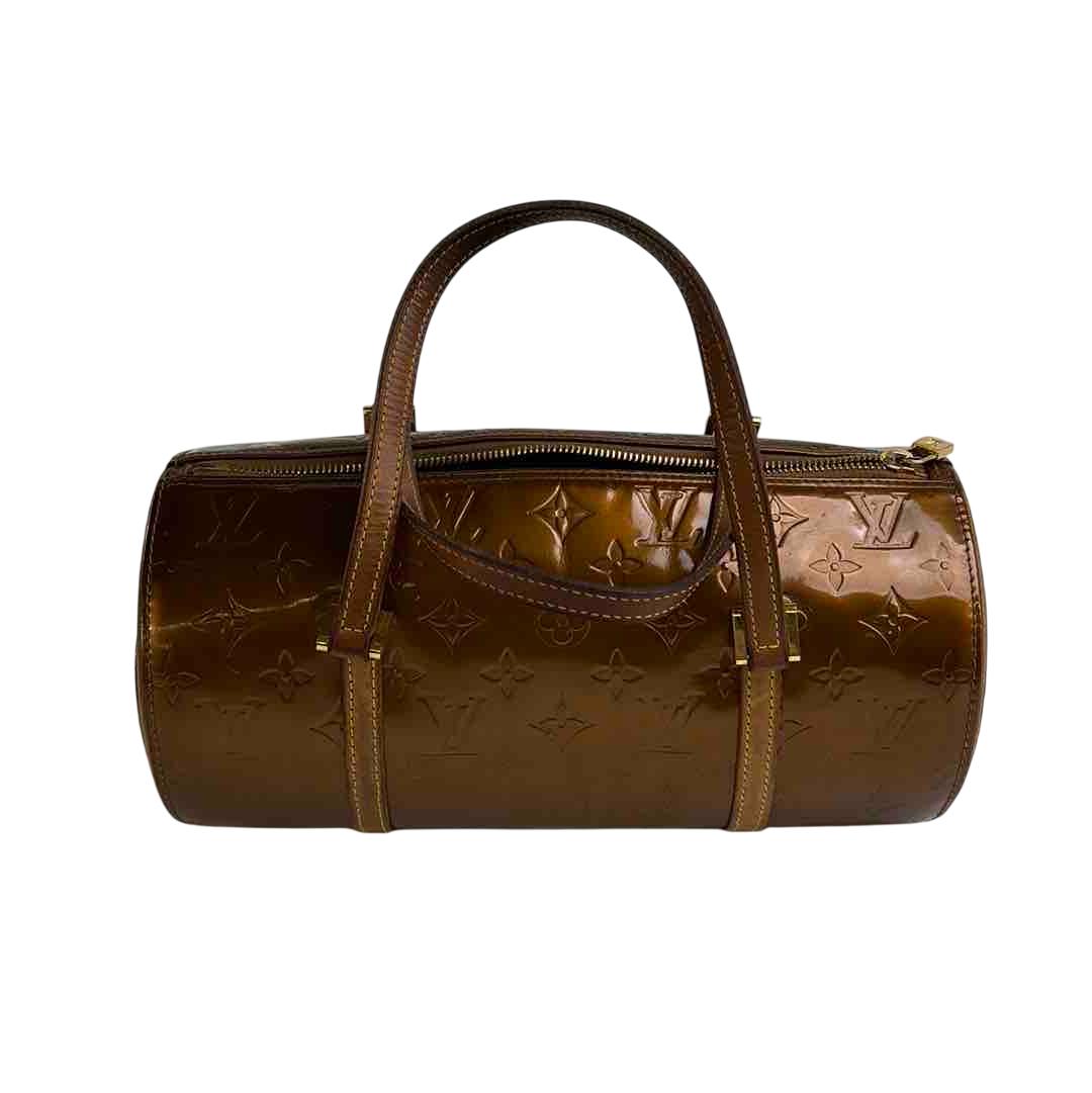 Louis Vuitton ブラウンレザービジネスバッグ Louis Vuitton Monogram Vernis Bedford Bronze Leather Handbag
