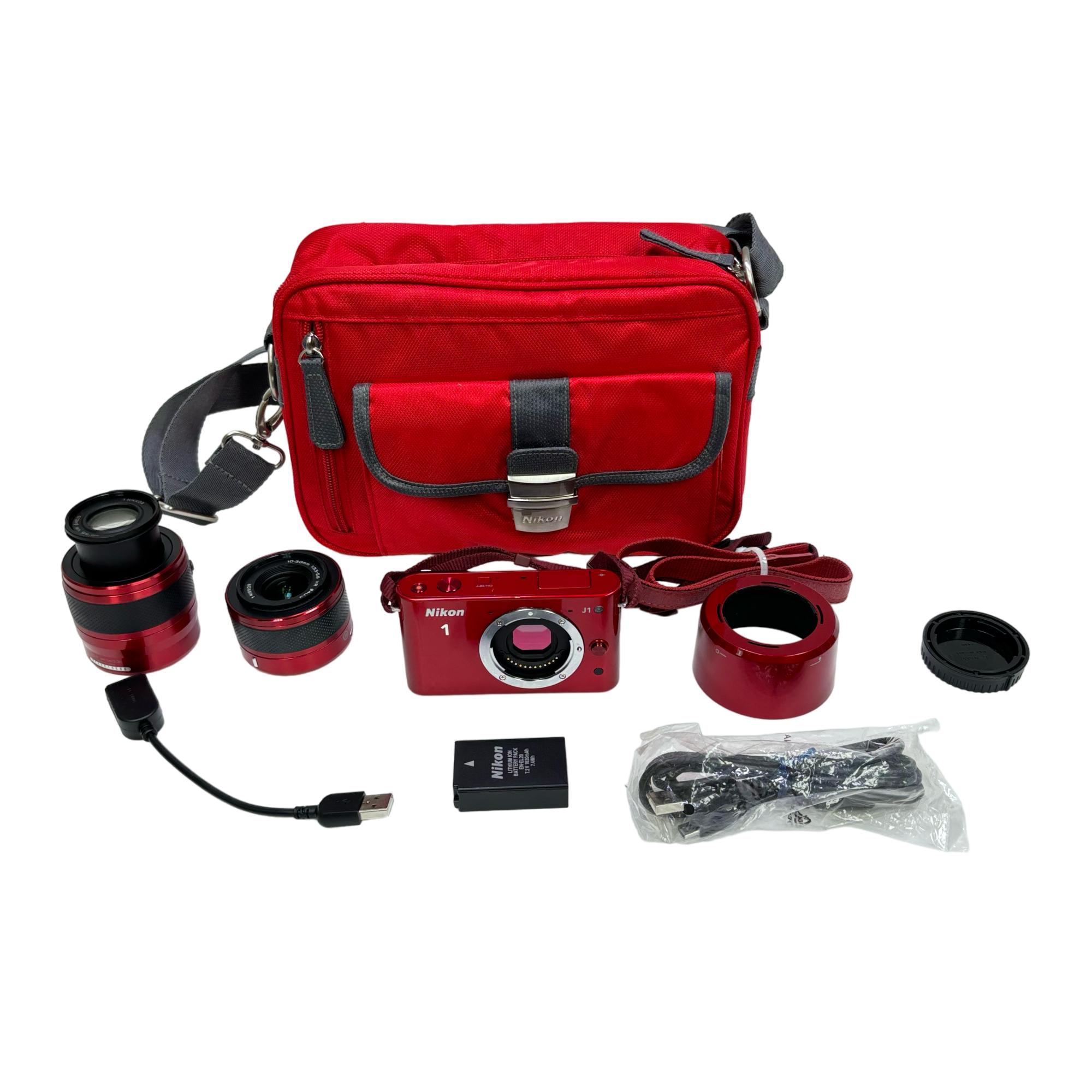 Nikon 1 j1 shops camera bundle