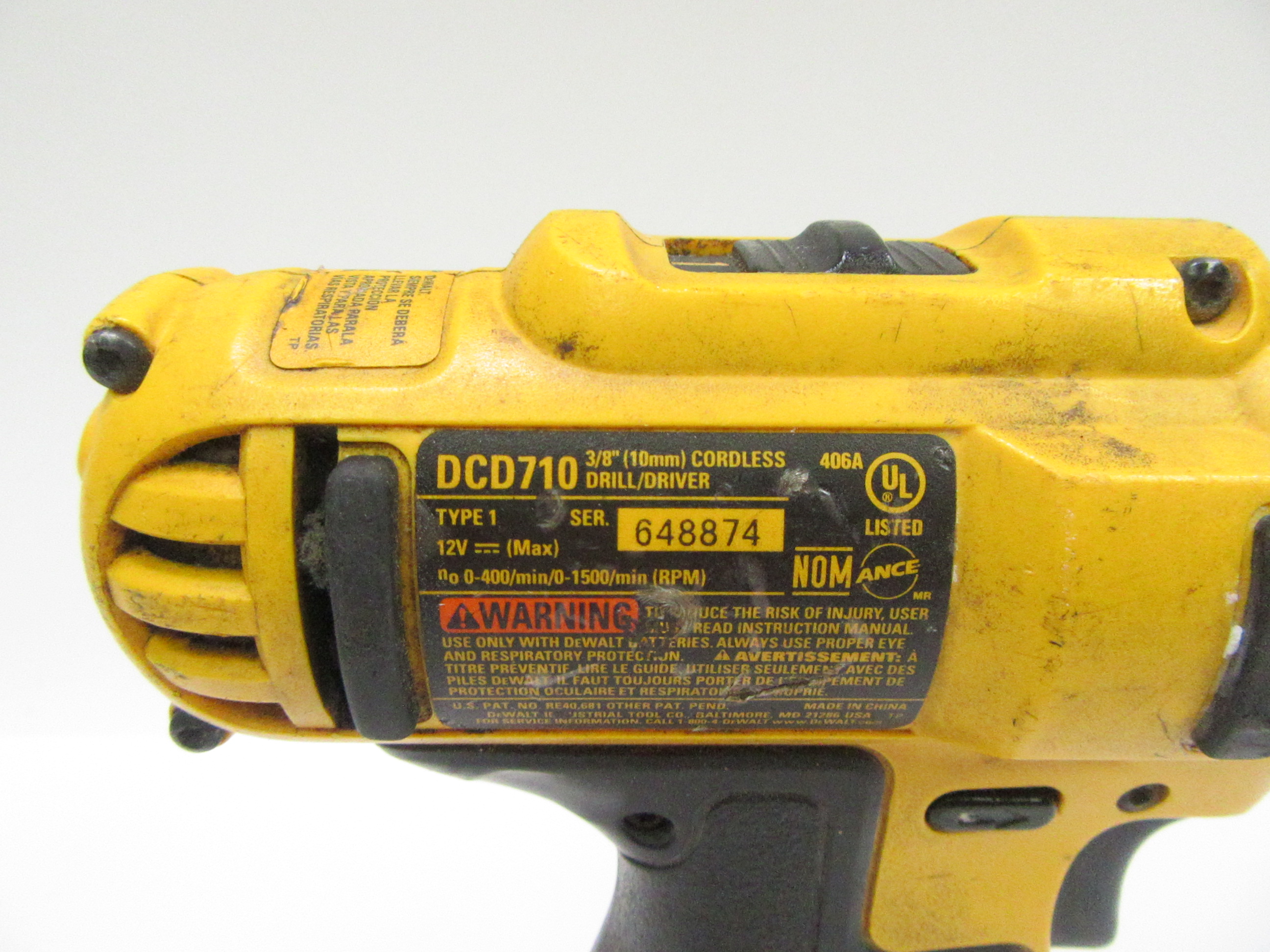 DeWalt DCD710 12V MAX Lithium-Ion 3/8