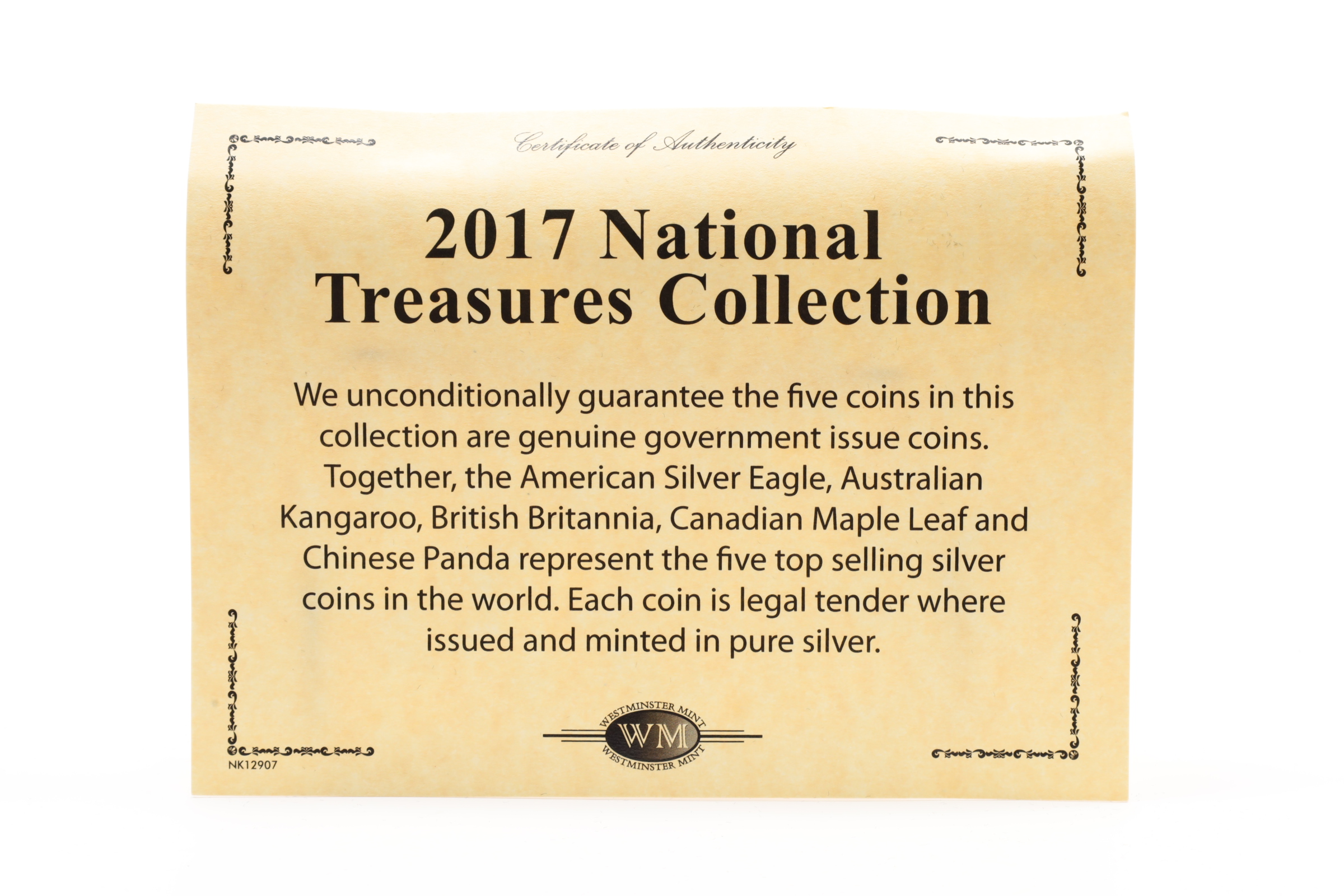 National Treasures 2017 5-Piece Silver Collection & 2022 4