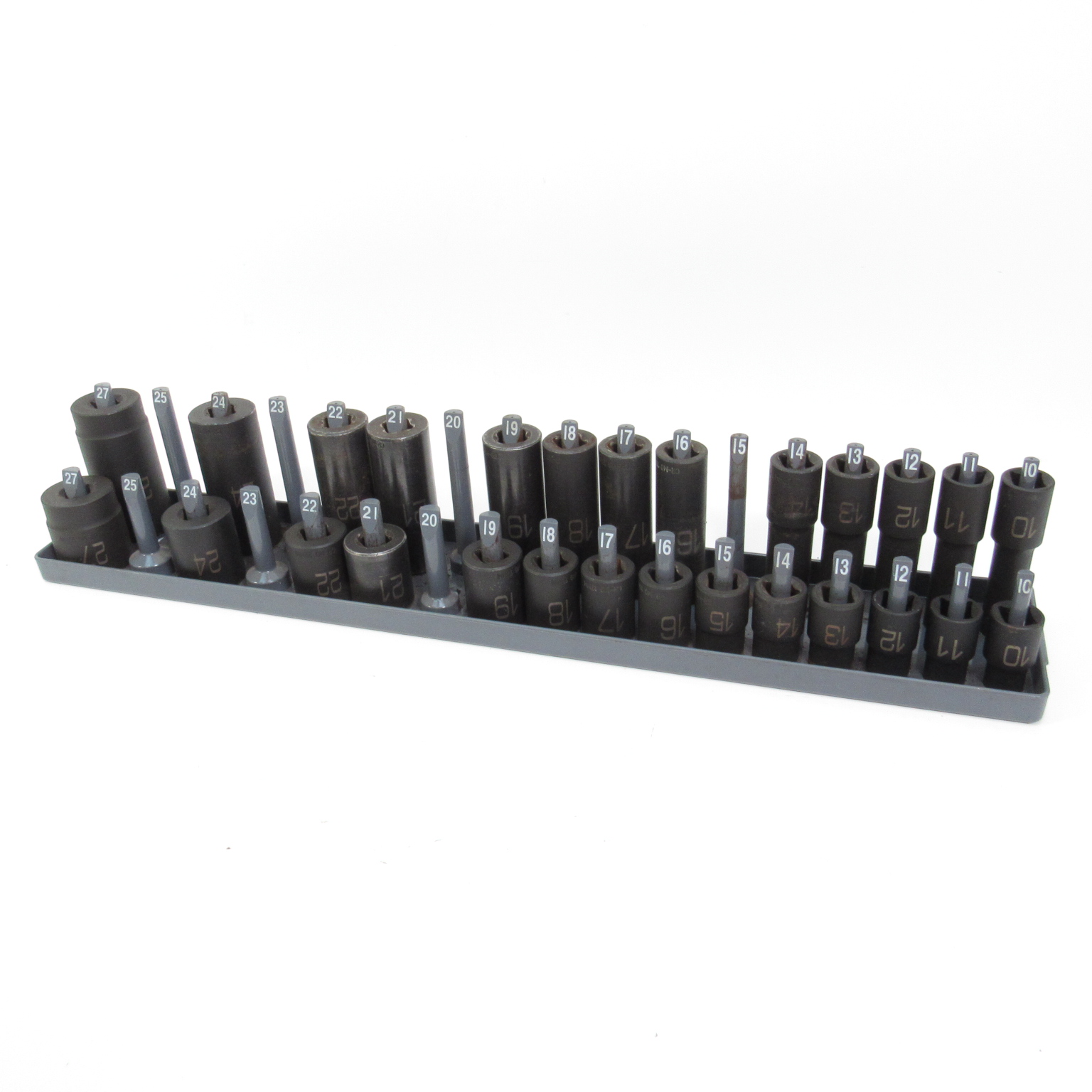 US PRO INDUSTRIAL 16pc 1/2" Deep Impact Socket Set – Metric 10-27mm With Extension Bar #3453