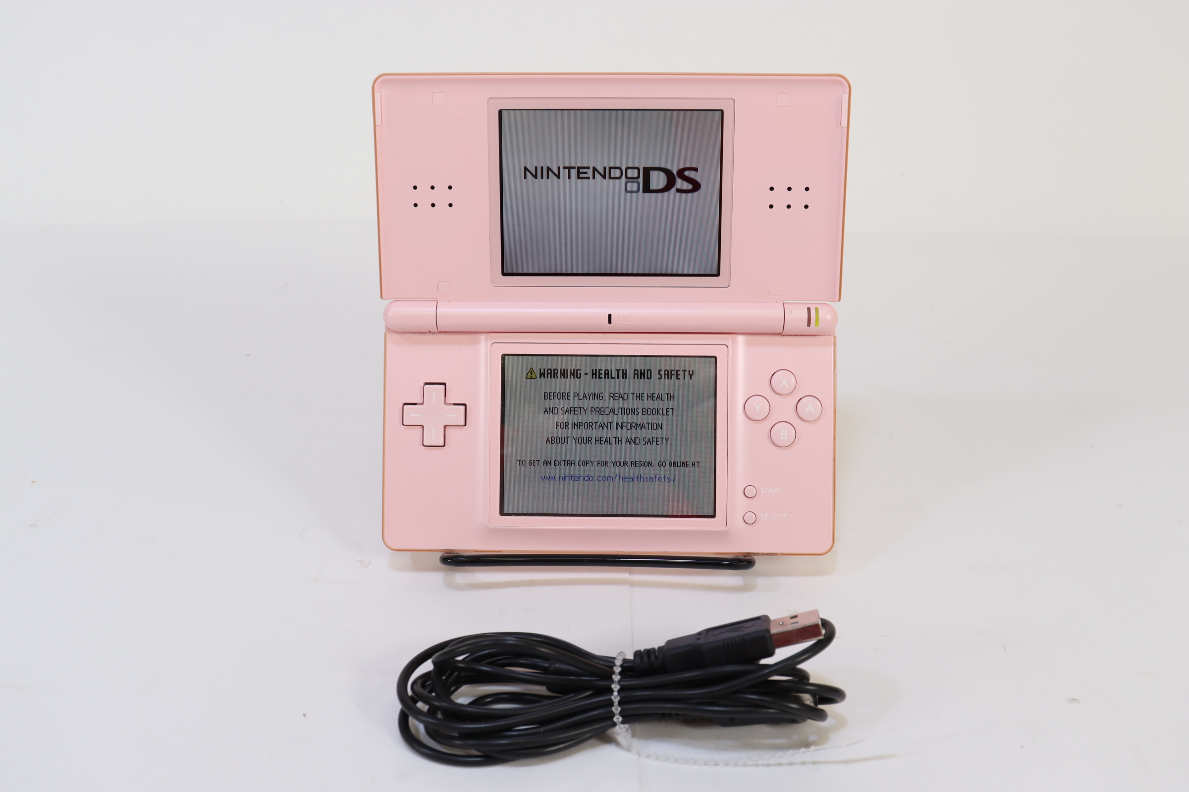 Nintendo online DS Lite Pink Console USG-001 w/Gardening Mama, Charger, Stylus