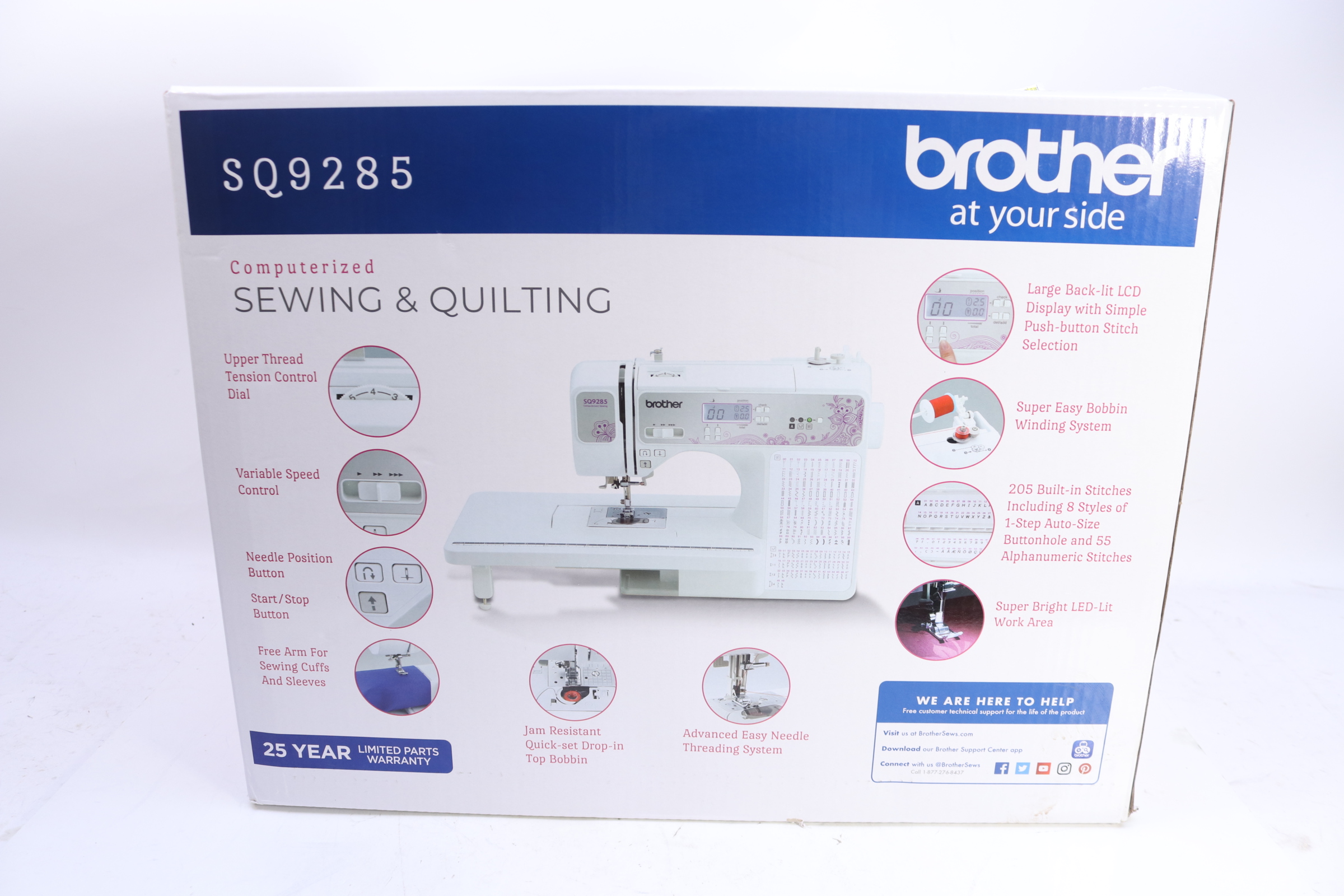 Brother SQ9285 Computerized Sewing/Quilting Machine