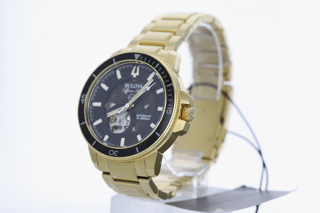 Bulova Marine Star Black Dial Automatic 45mm Stainless Steel Men's