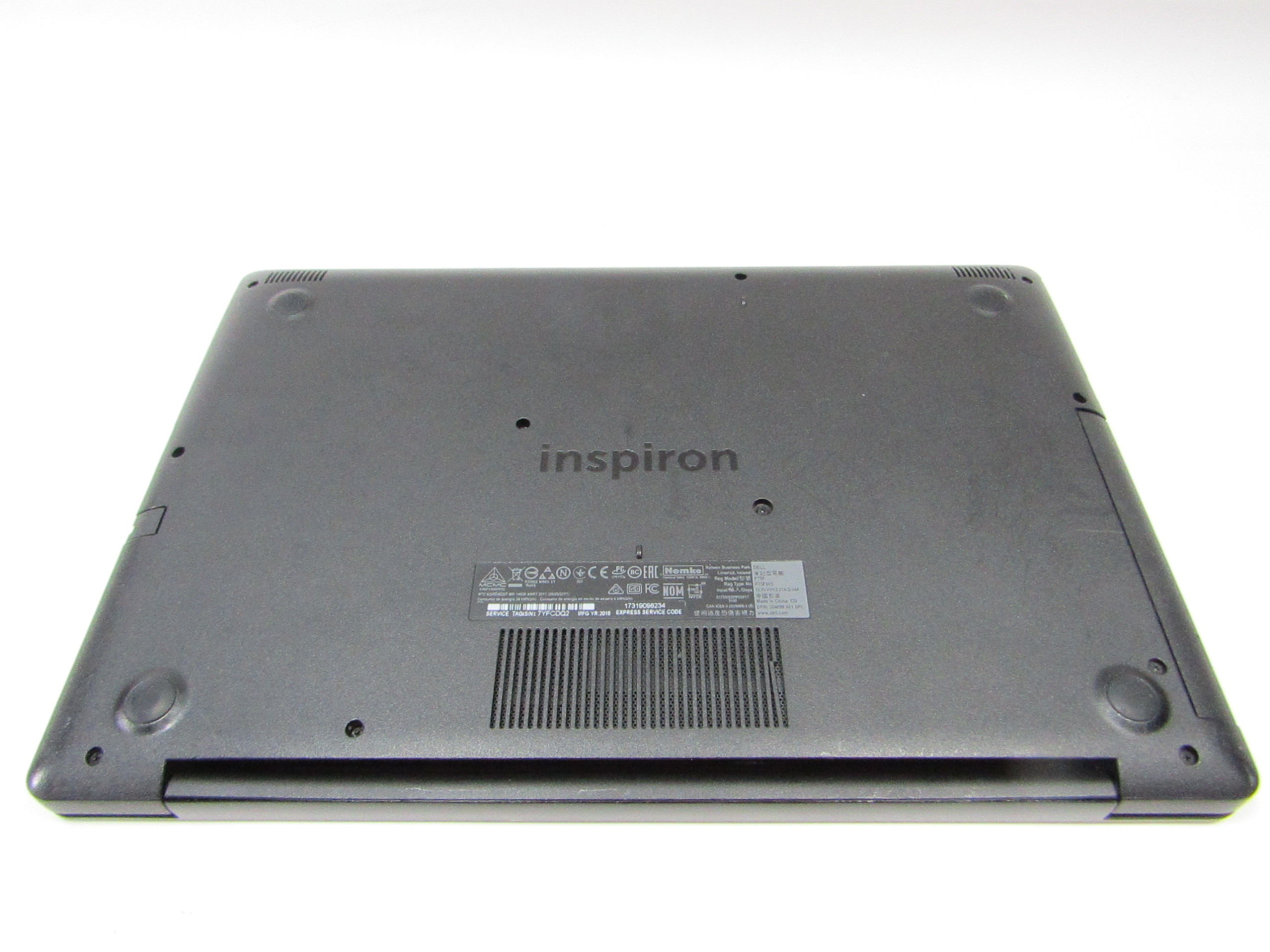 Dell Inspiron 5570 P75F Win 10 Core i3-8130U 2.20GHz 12GB RAM 1TB