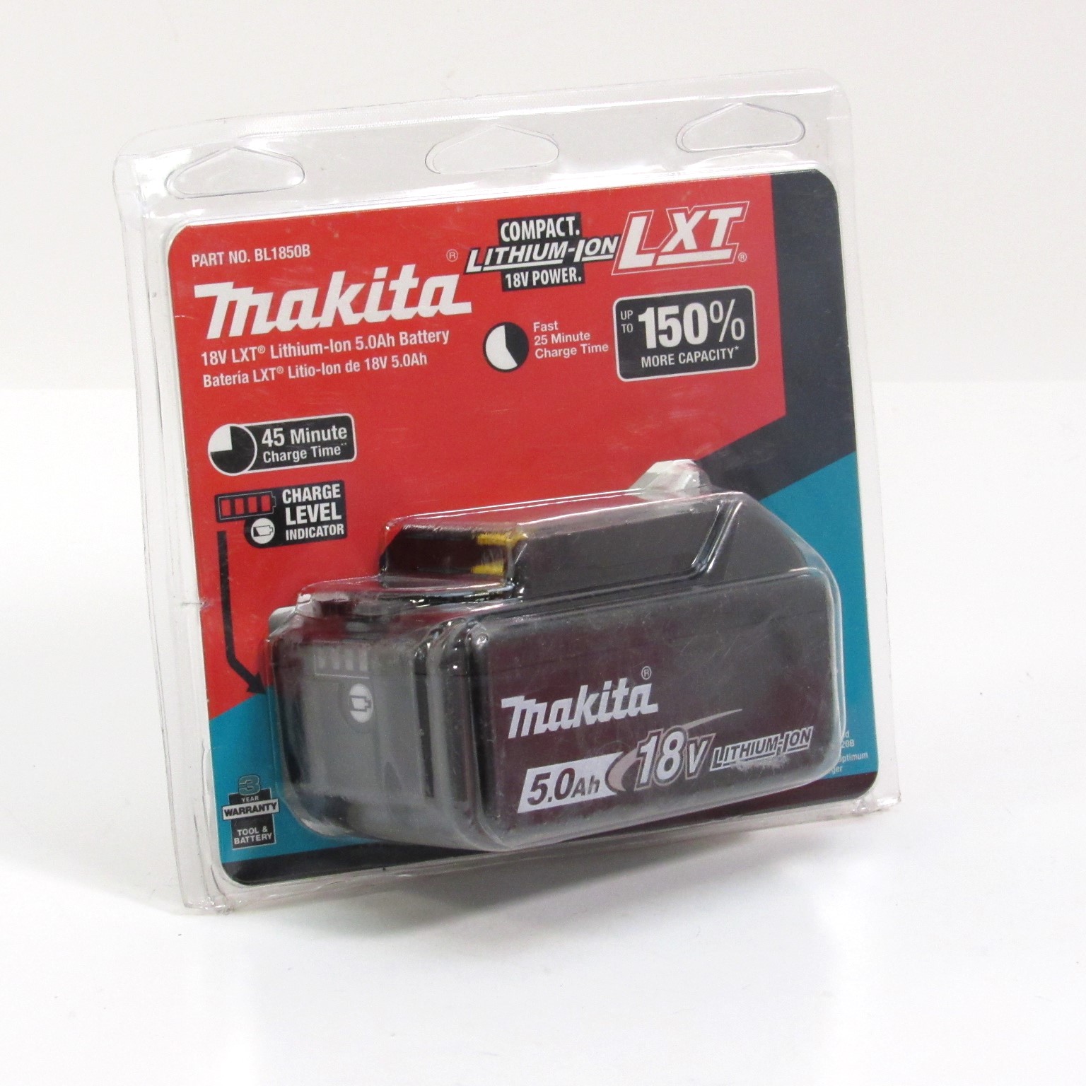 Makita BL1850B-2 18 Volt 5.0 Ah LXT Lithium-Ion Battery 2-Pack
