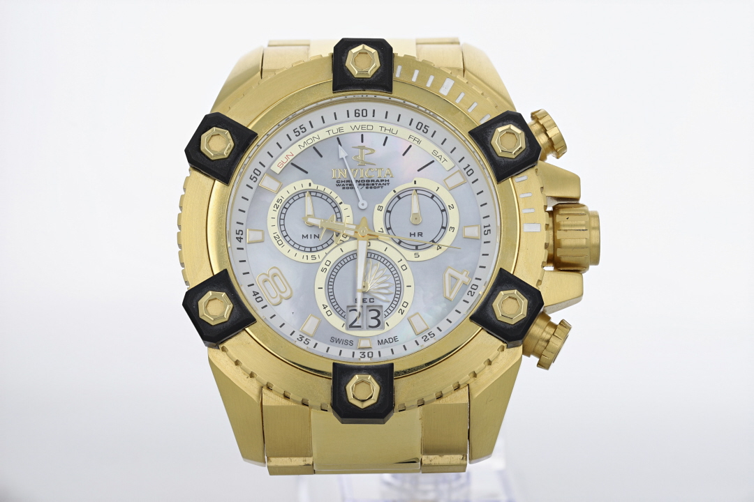 Invicta Reserve Octane Mother of Pearl Dial Stainless Steel Men's ...
