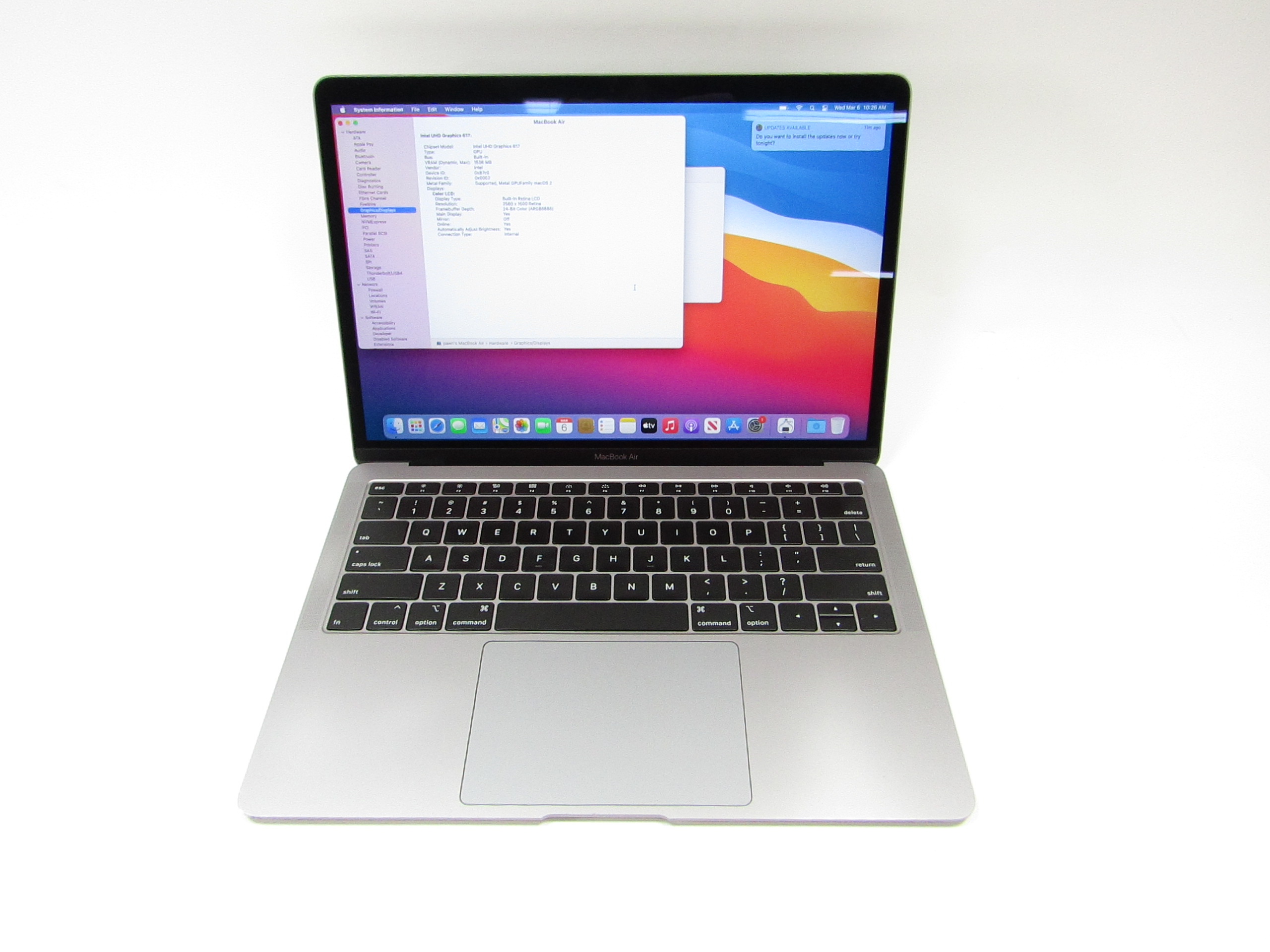 Apple MacBook Air 2018 MRE82LL/A Core i5-8210Y 1.6GHz 8GB RAM