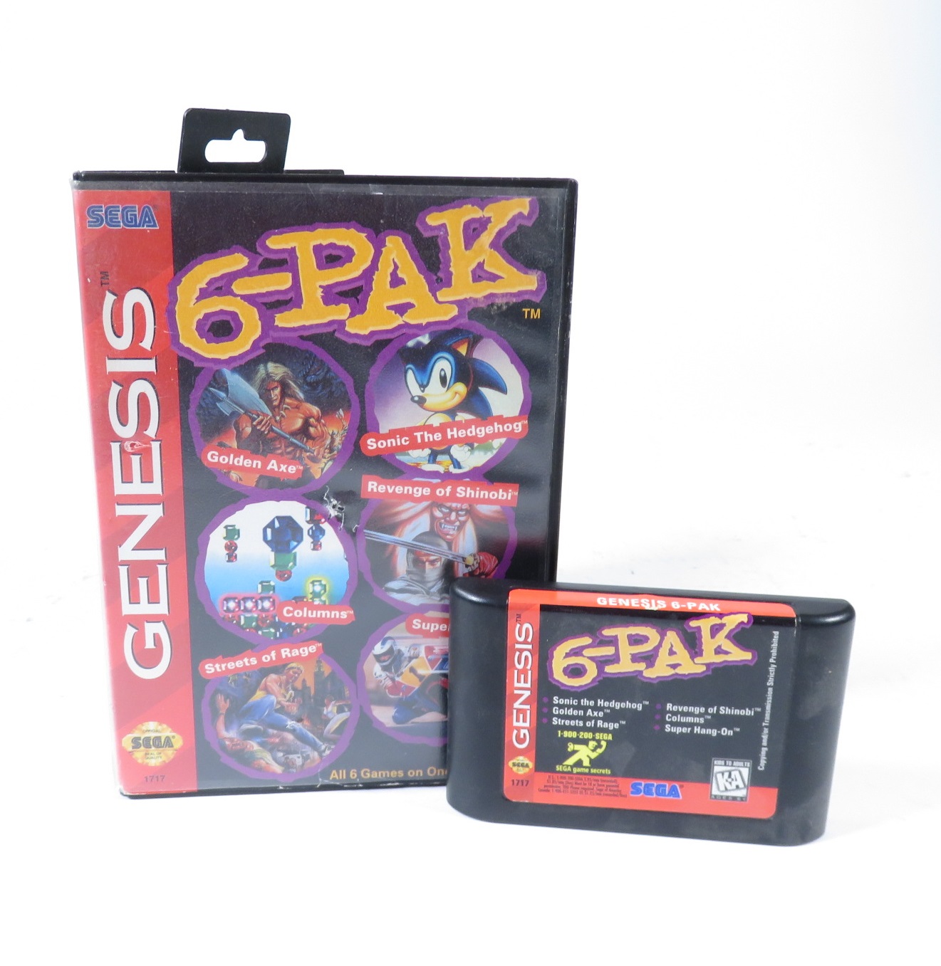 6-Pak Video Game for the Sega Genesis