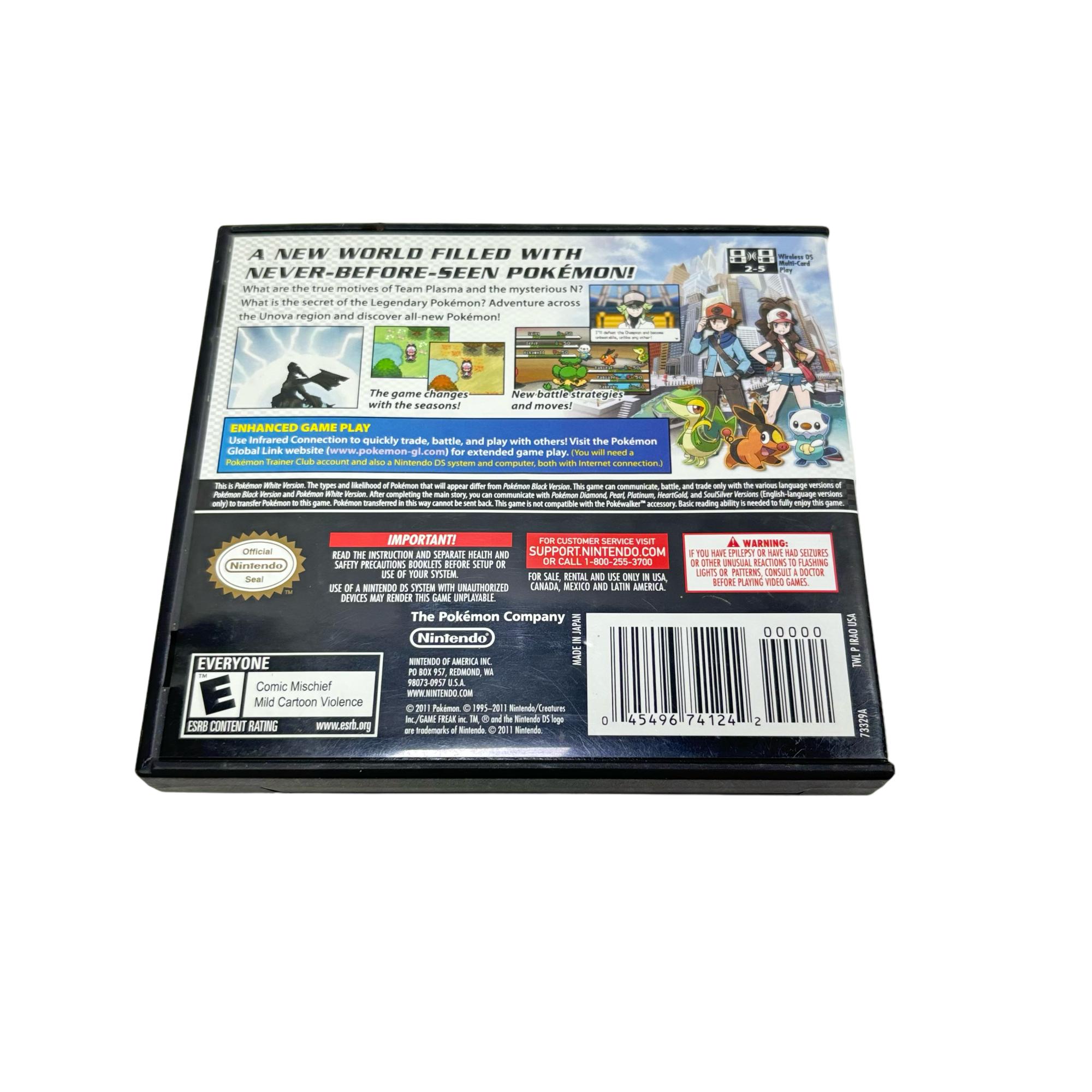 Nintendo Pokmon White Version NDS Game Cartridge TWL-IRAO-USA