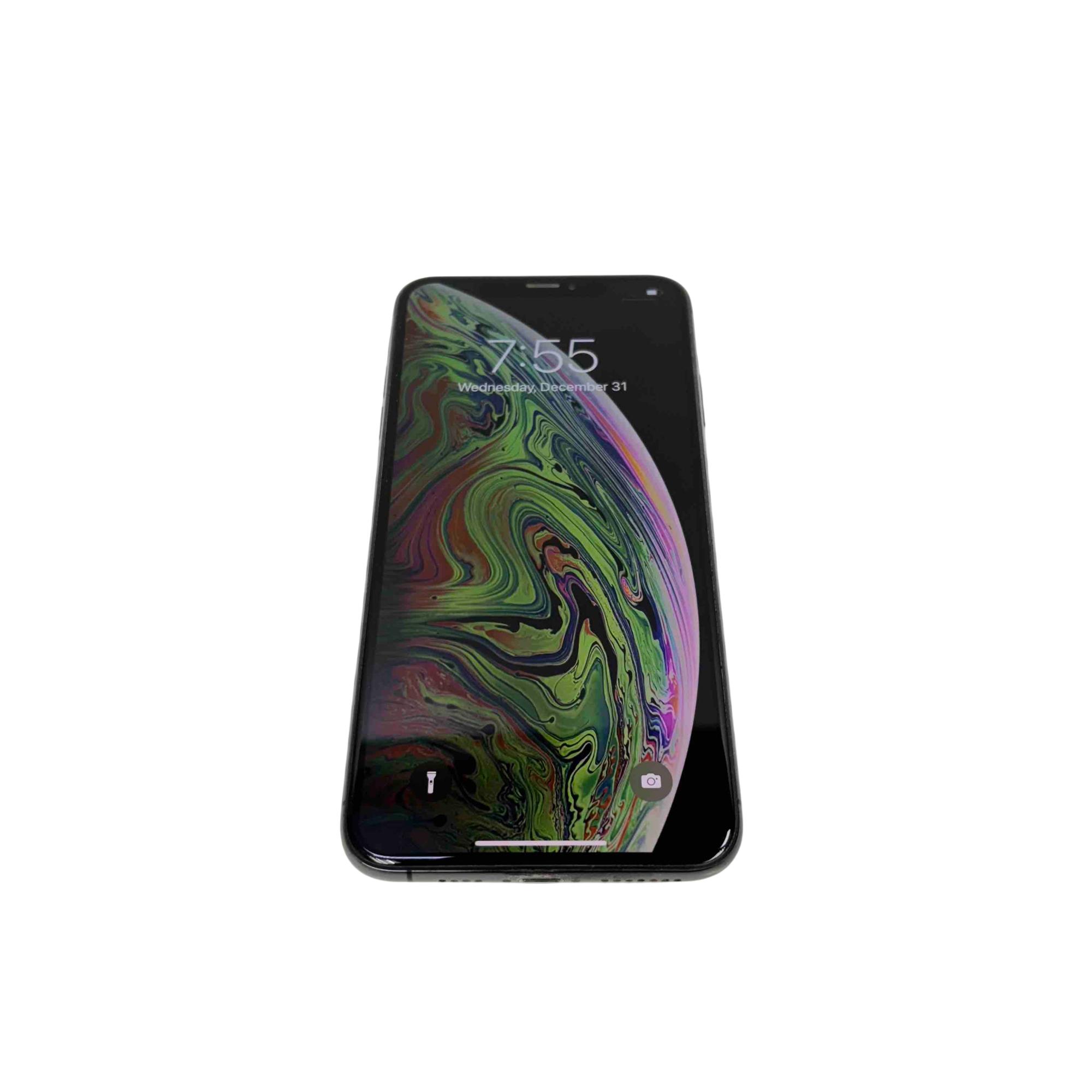 iPhoneXS Max[256GB] SIMロック解除 au スペースグレイ【安心