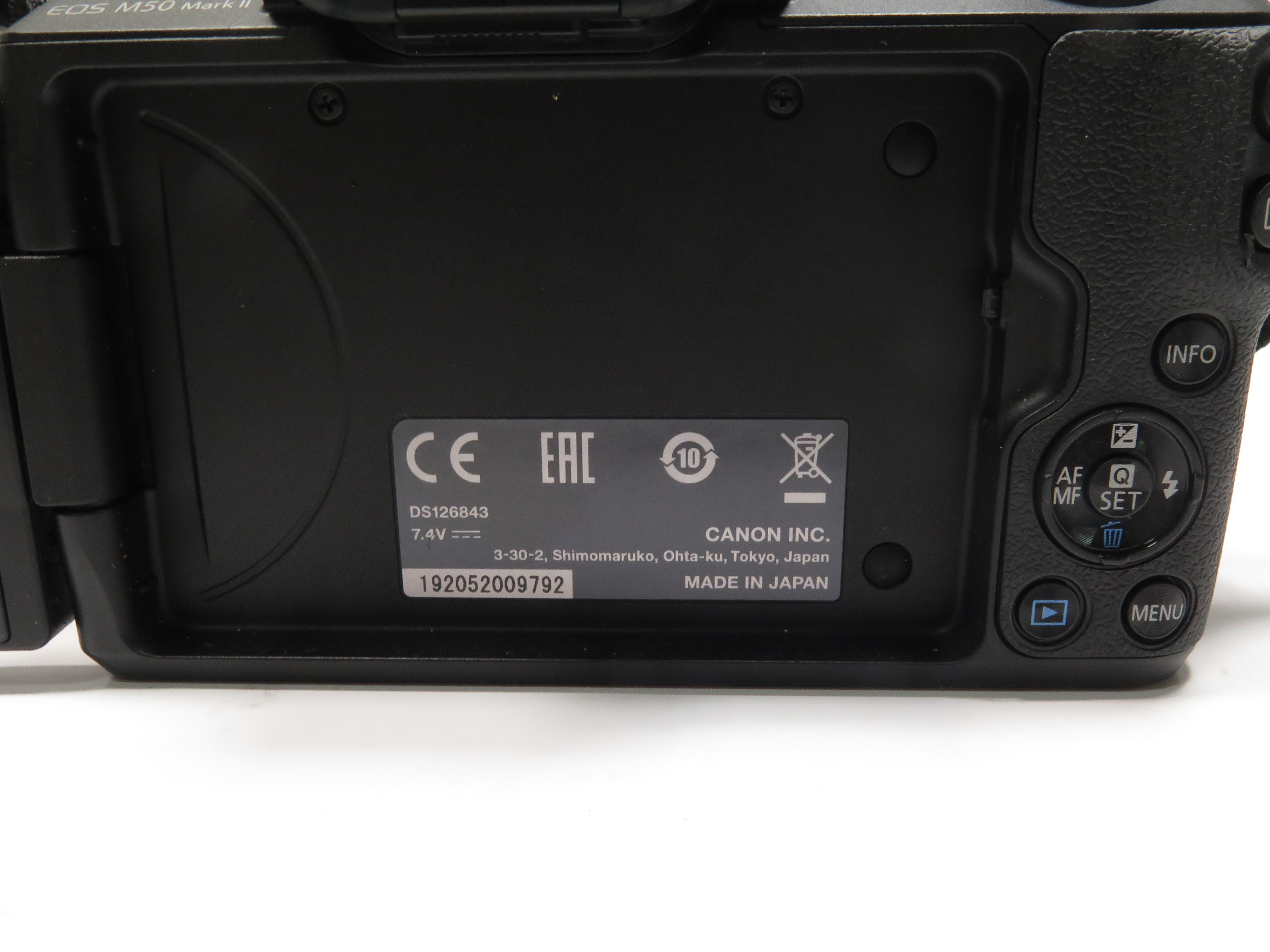 Canon EOS M50 Mark II Mirrorless Camera / EFM 1545mm f/3.56.3 IS STM Lens