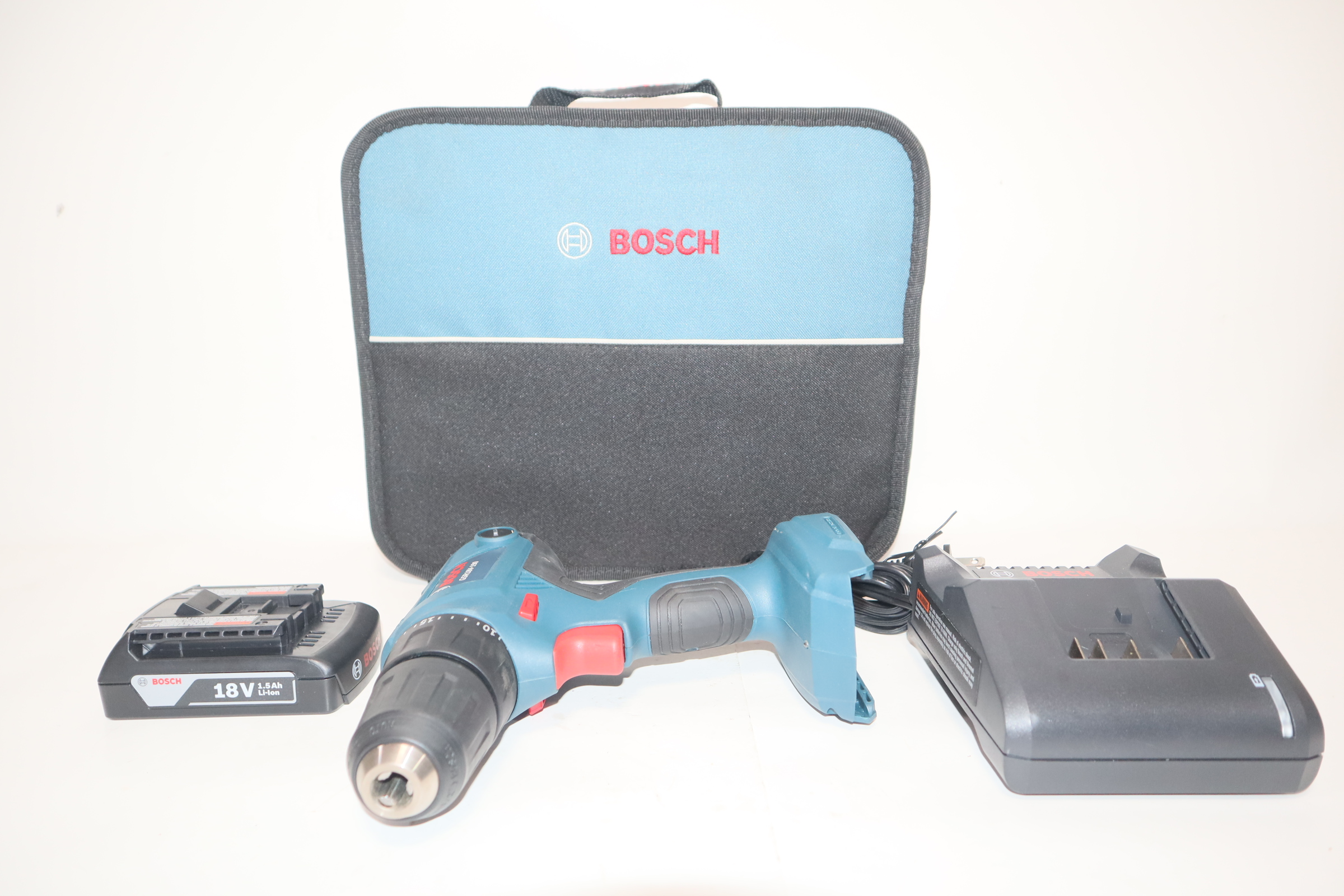 Bosch 18V Compact 1/2 Drill/Driver Kit with (2) 1.5 Ah Slim Pack Batteries  GSR18V-190B22