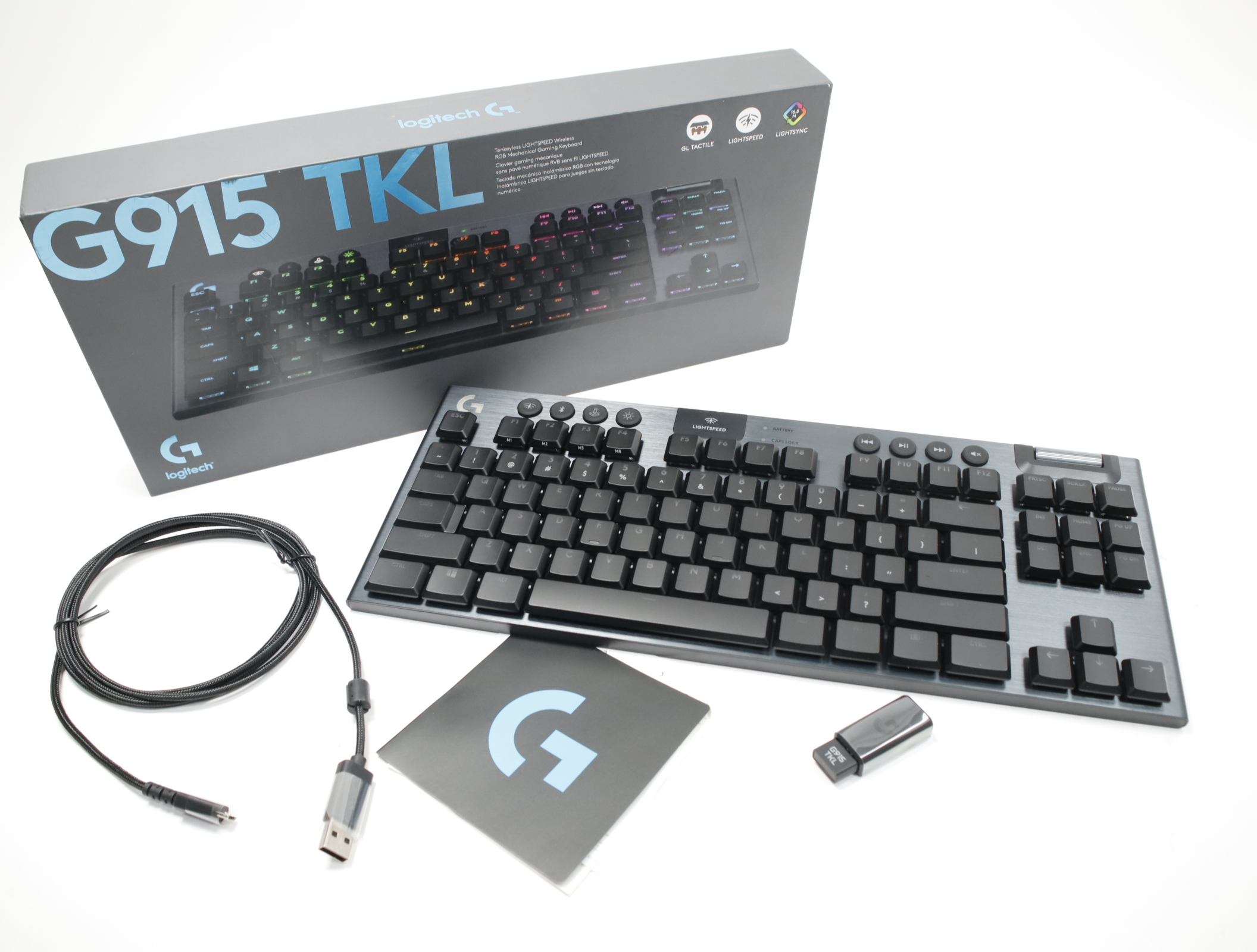 Logitech G915 TKL Tenkeyless LIGHTSPEED Wireless deals Mechanical Gaming RGB Keyboard