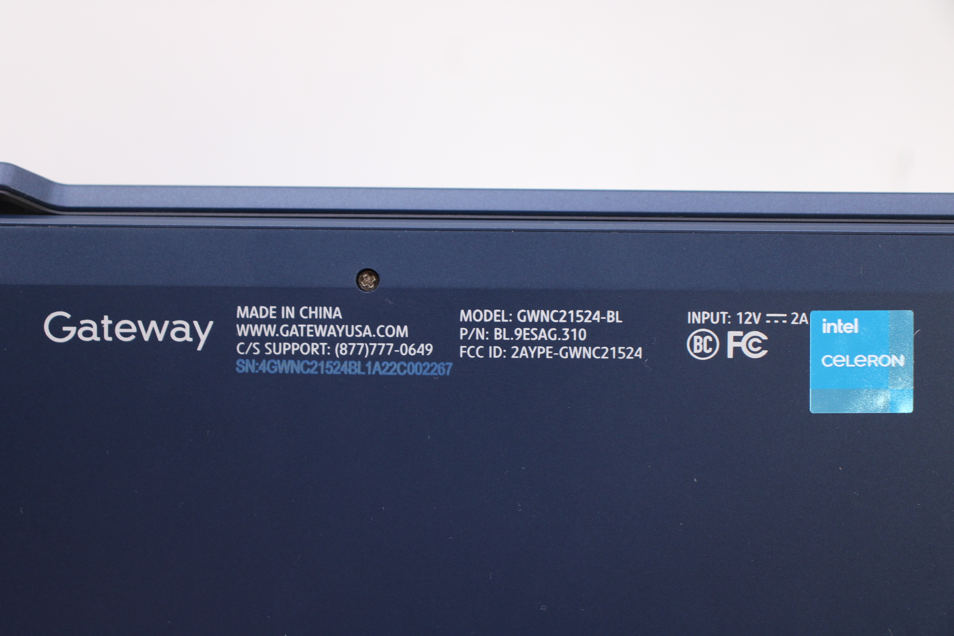 Gateway GWNC21524-BL Windows 11 Celeron N4020 1.1GHz 4GB RAM 128GB SSD ...