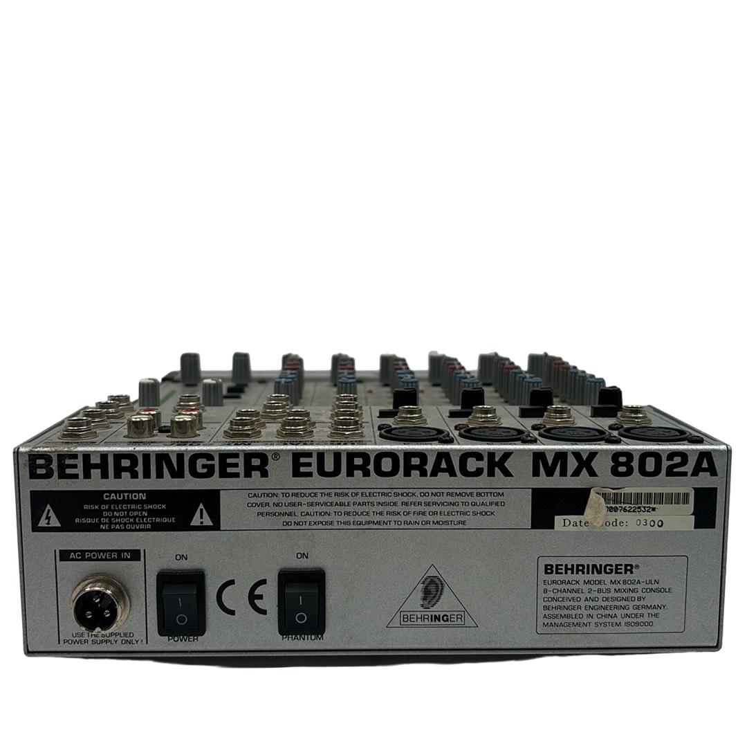 Behringer EURORACK MX802A 8-Channel Mixing Console 5742