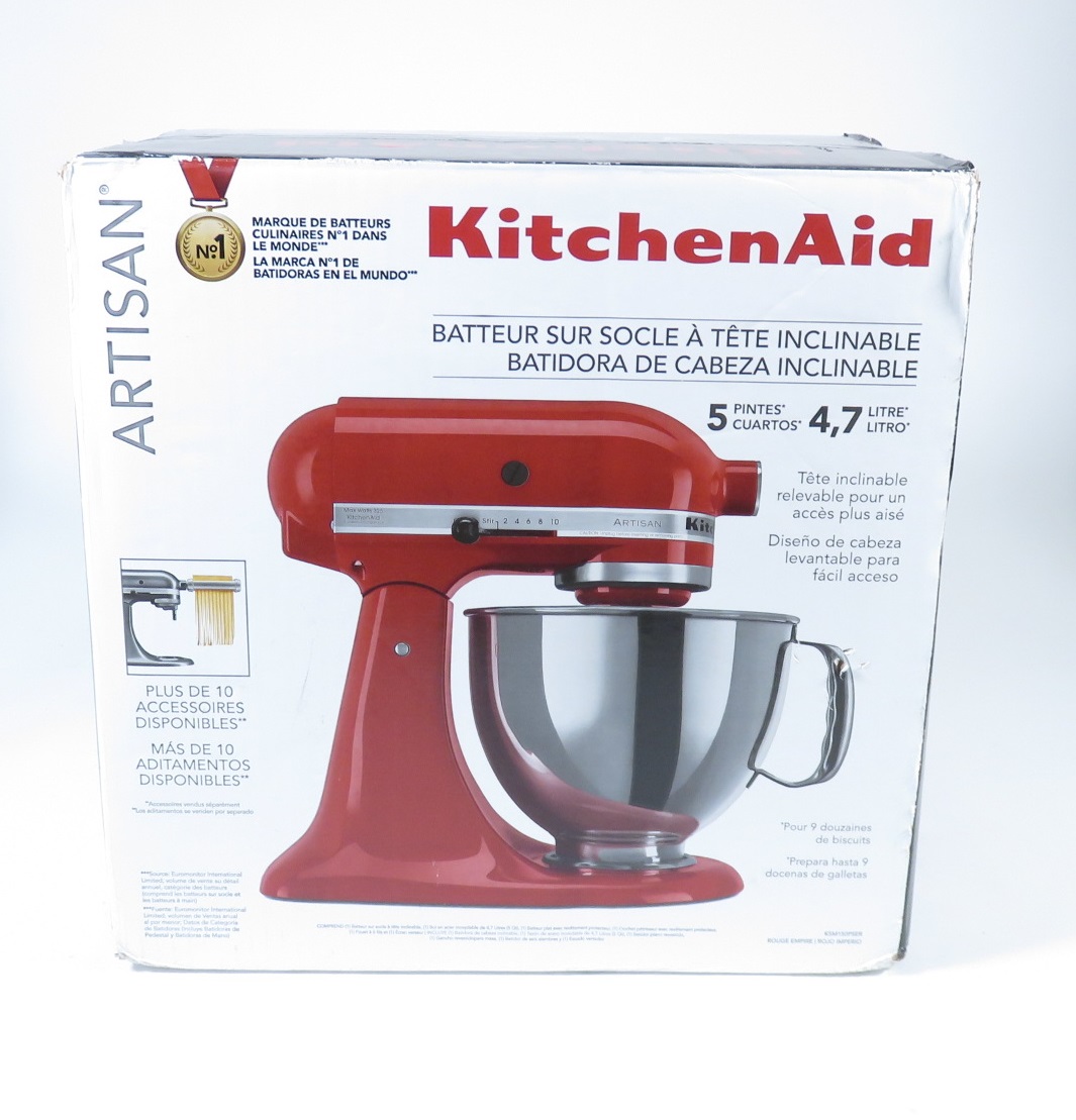 KitchenAid Artisan KSM150PSER 10Speed Empire Red 5Quart TiltHead Stand Mixer