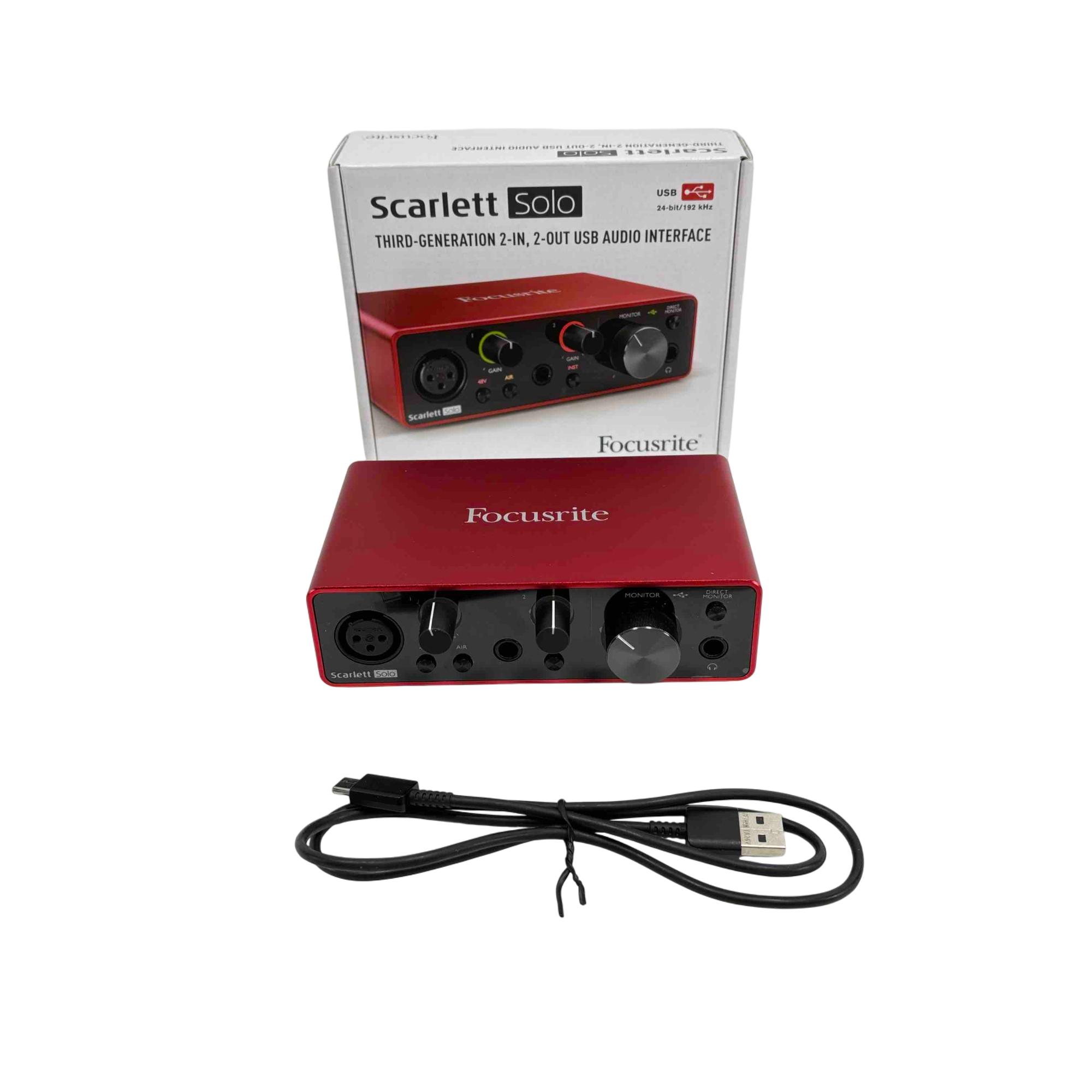 Focusrite Scarlett Solo 3rd Generation USB Audio Interface 4974