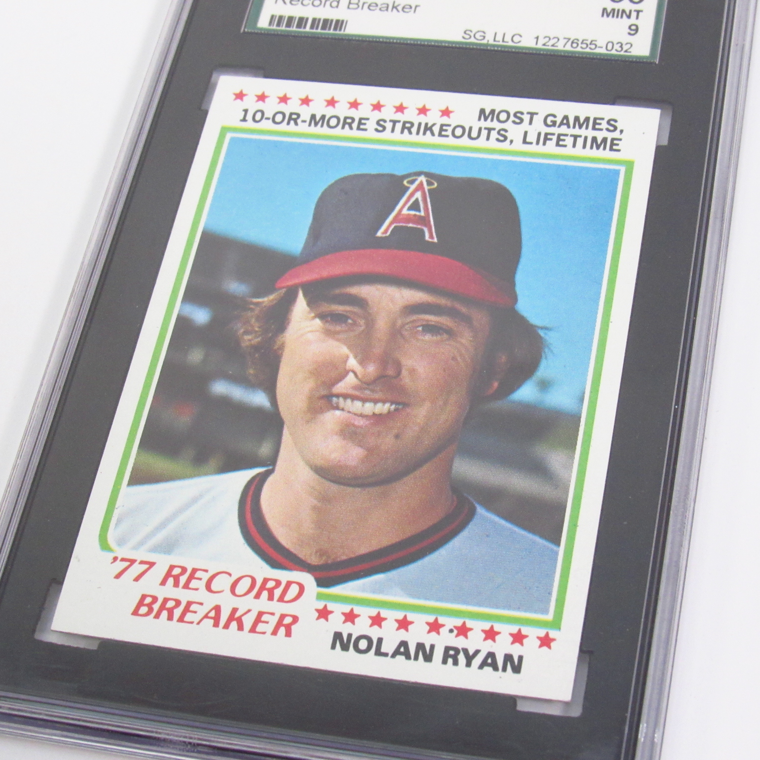 Nolan Ryan Angels Topps 1978 6 Record Breaker SGC Grade Mint 9 MLB Trading Card