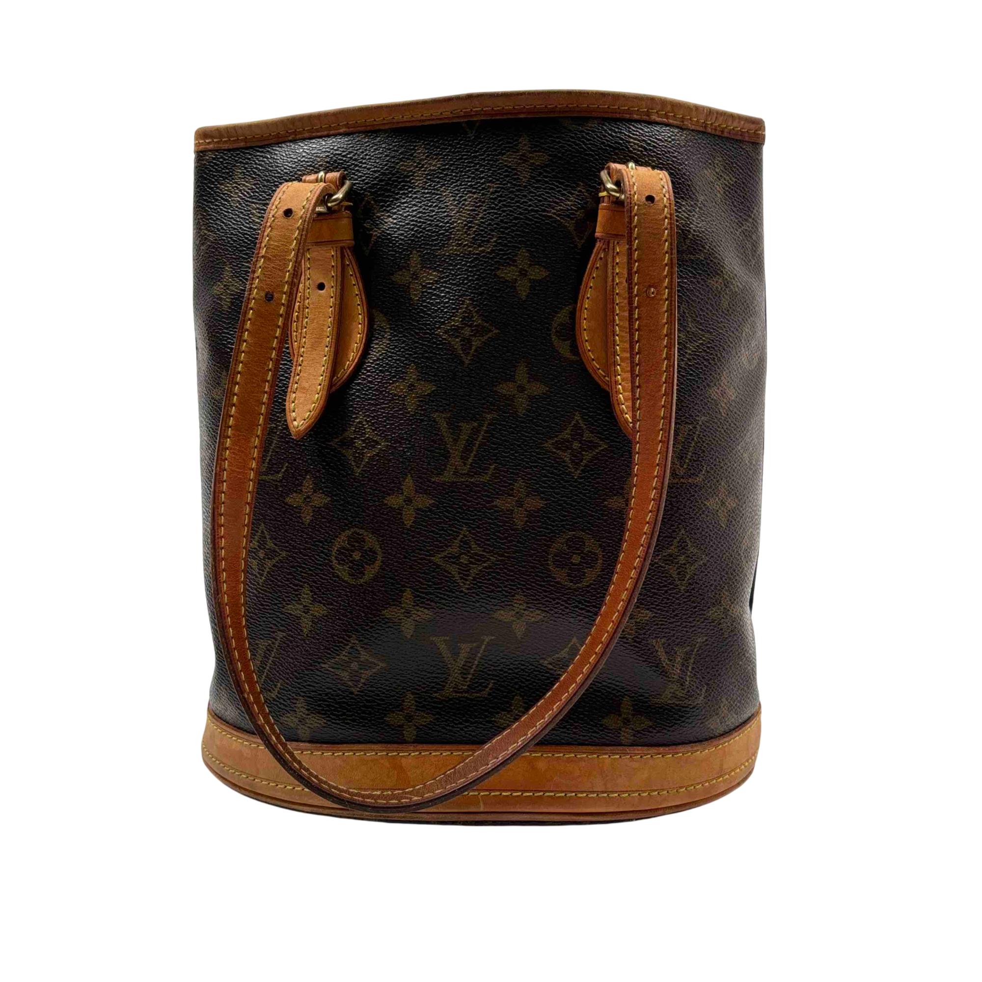 Louis Vuitton M42238 Monogram Bucket PM Ladies Tote Handbag