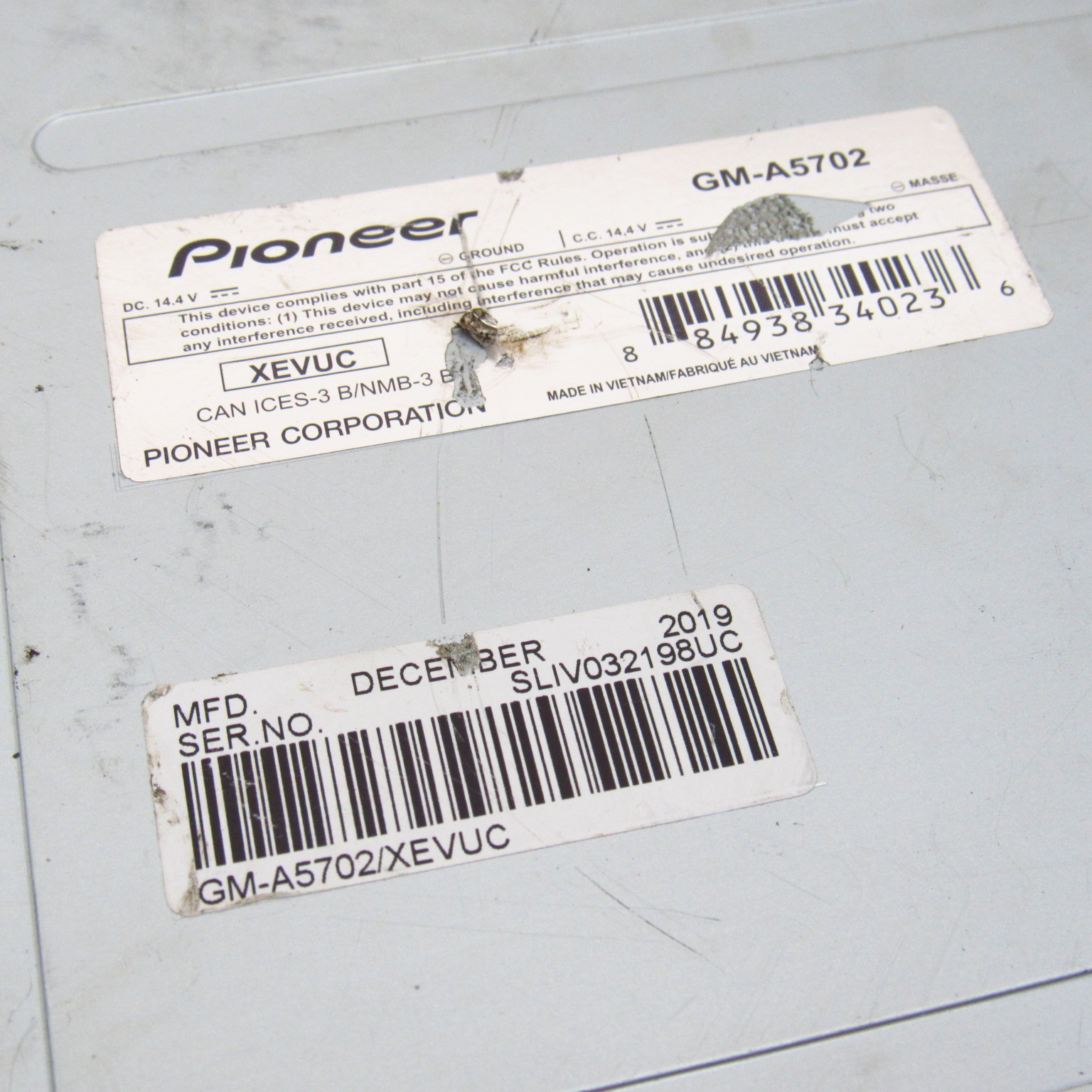 Pioneer GMA5702 2Channel Class A/B Car Audio Amplifier