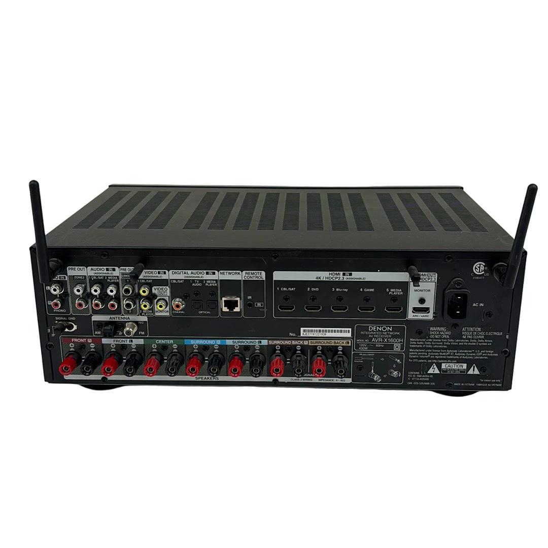Denon AVR-X1600H 7.2 Channel 4K UHD AV Home Audio Receiver