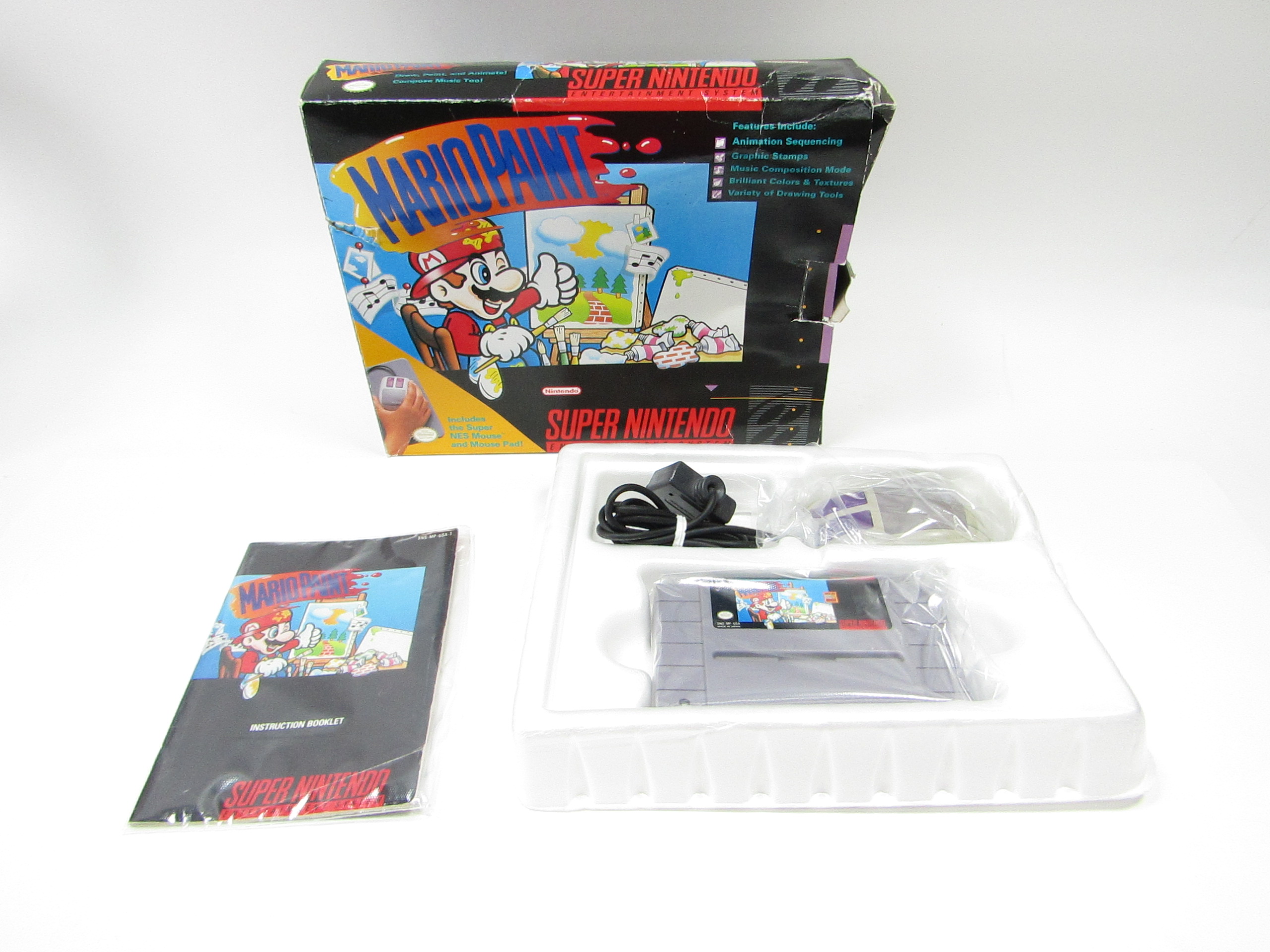 Nintendo Mario Paint SNES Video Game SNS-006
