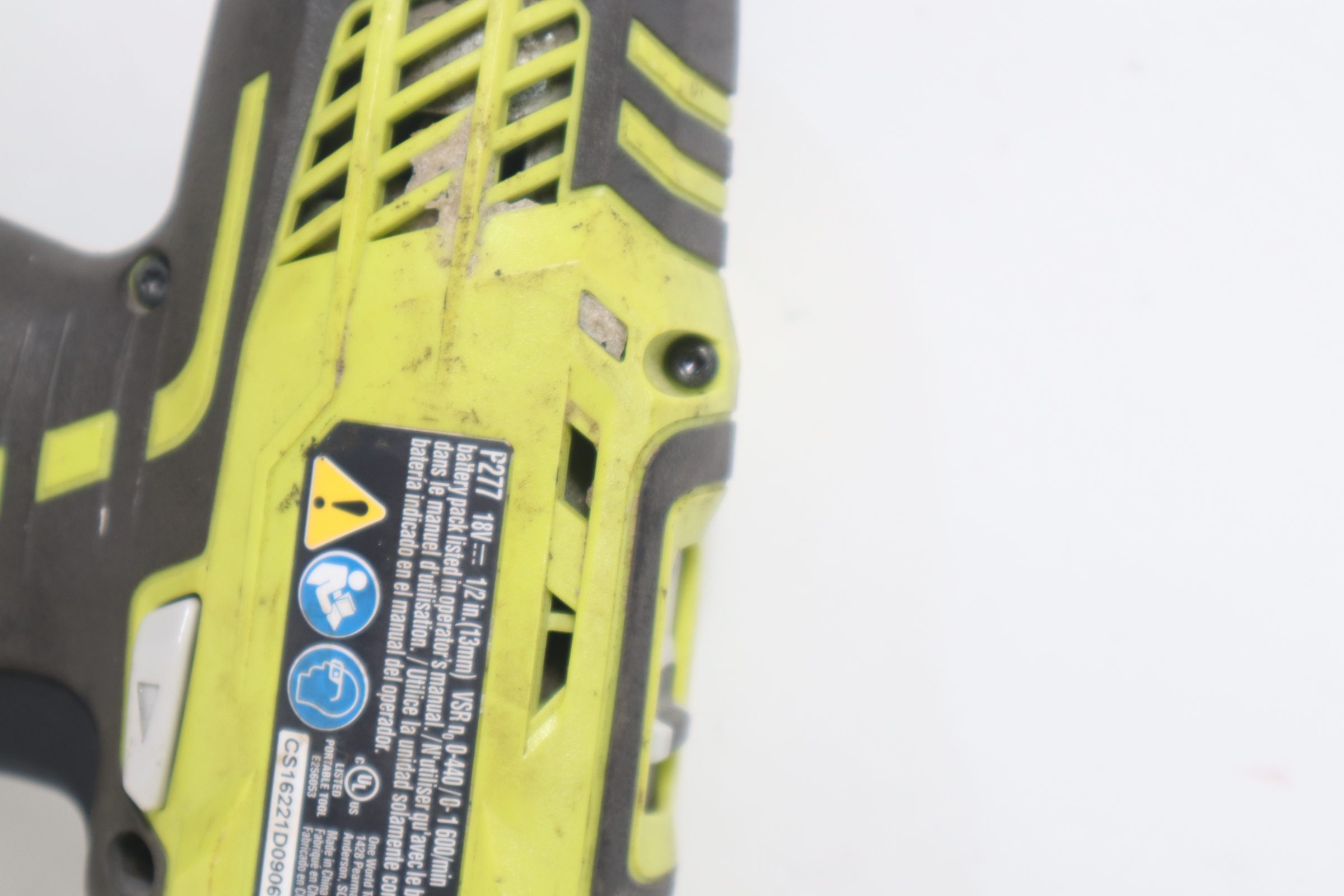 Ryobi P277 ONE+ 18Volt LiIon 1/2" 2Speed Drill Driver 0616 & Battery