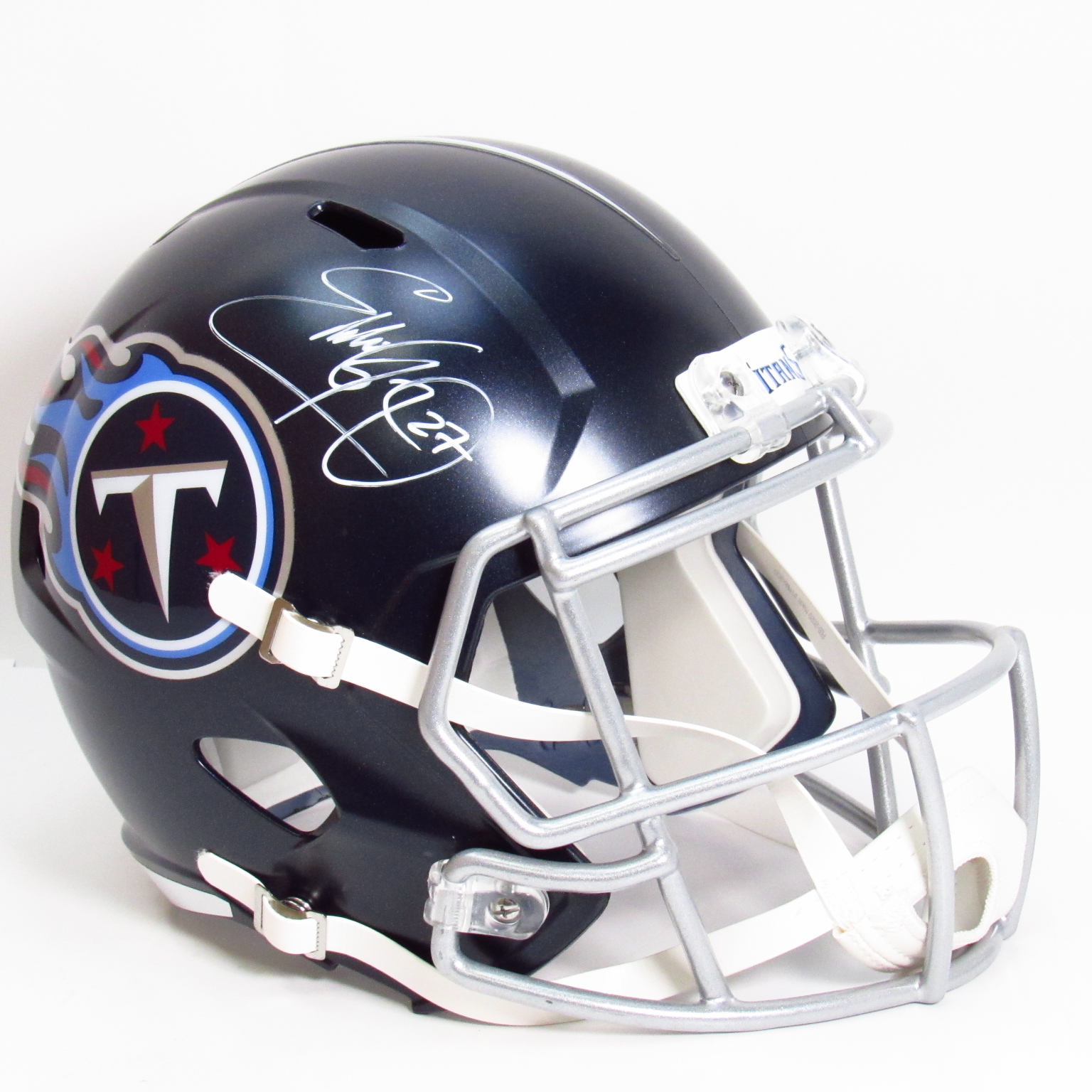 Eddie George Signed Beckett Certified Tennessee Titans NFL Helmet Replica