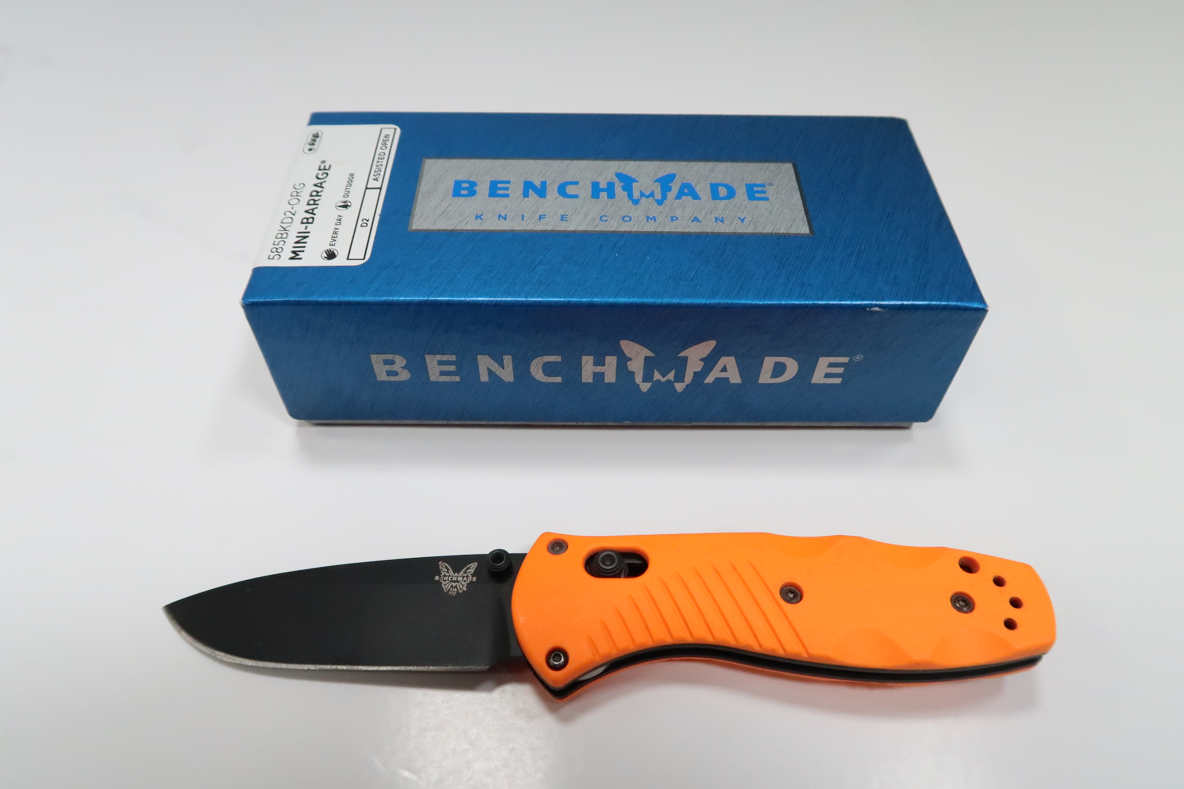 Benchmade 585BKD2-ORG Axis 585 Mini Barrage 2.91