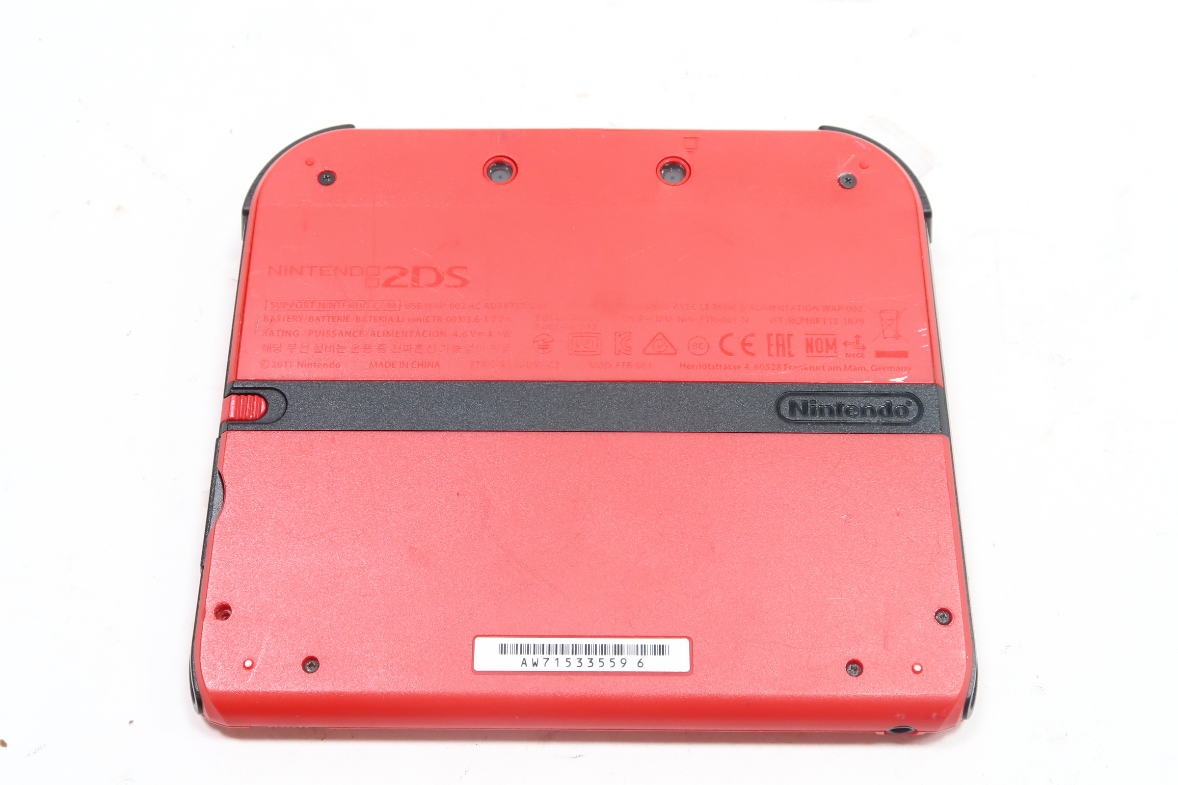 Nintendo 2DS FTR-001 Portable Gaming System - 5596