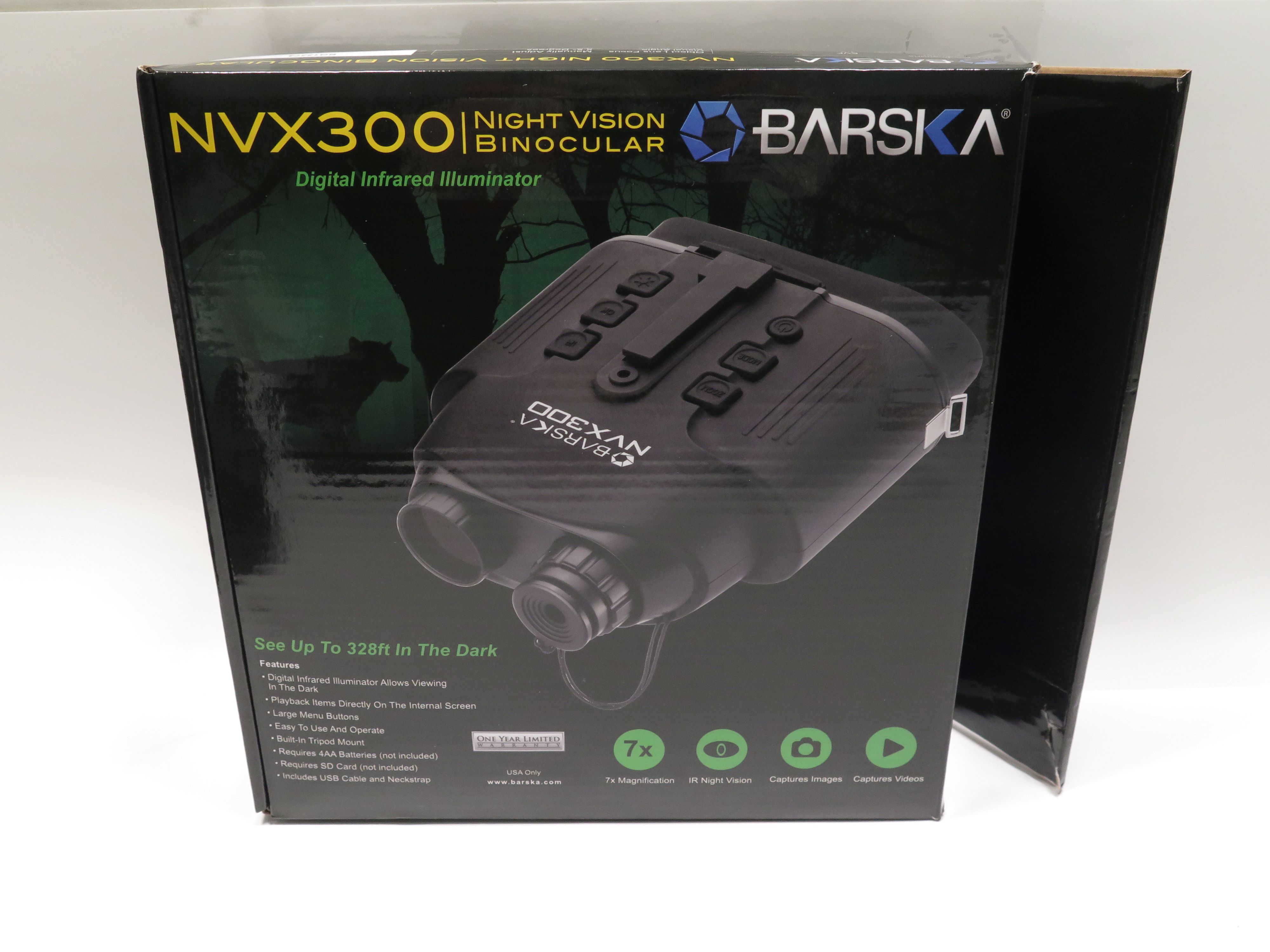 Barska Night Vision NVX300 Infrared Illuminator Digital Binoculars 4395