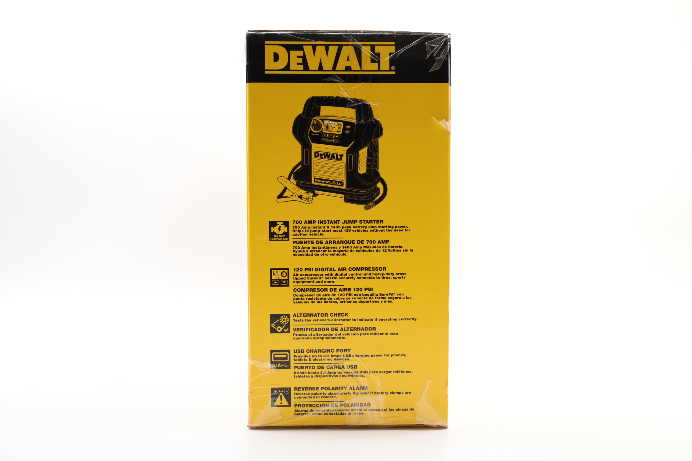 DeWalt DXAEJ14 1400 Peak Amp Portable Car Jump Starter Compressor