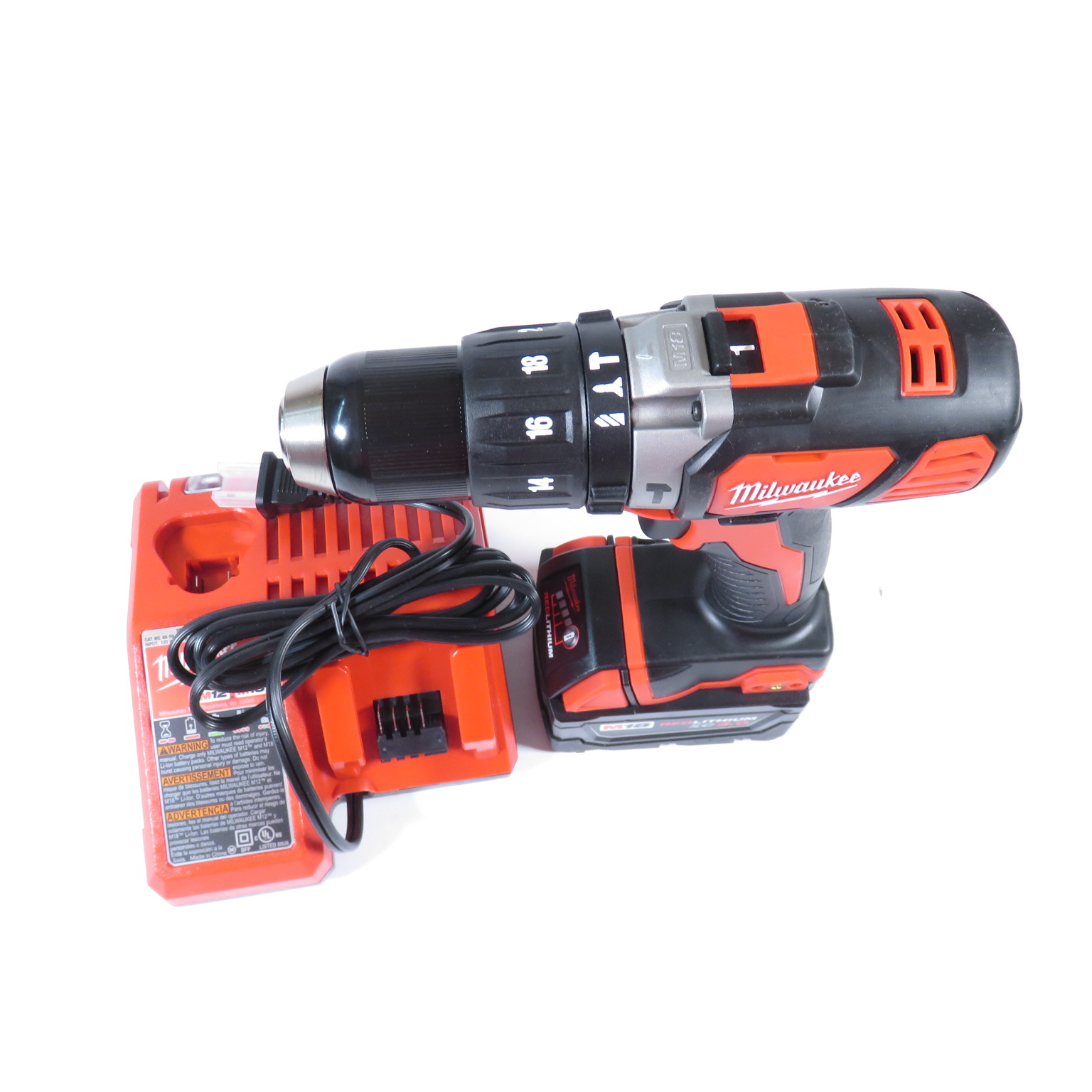 Milwaukee 260720 M18 18Volt LithiumIon Cordless 1/2 in. Hammer Drill/Driver