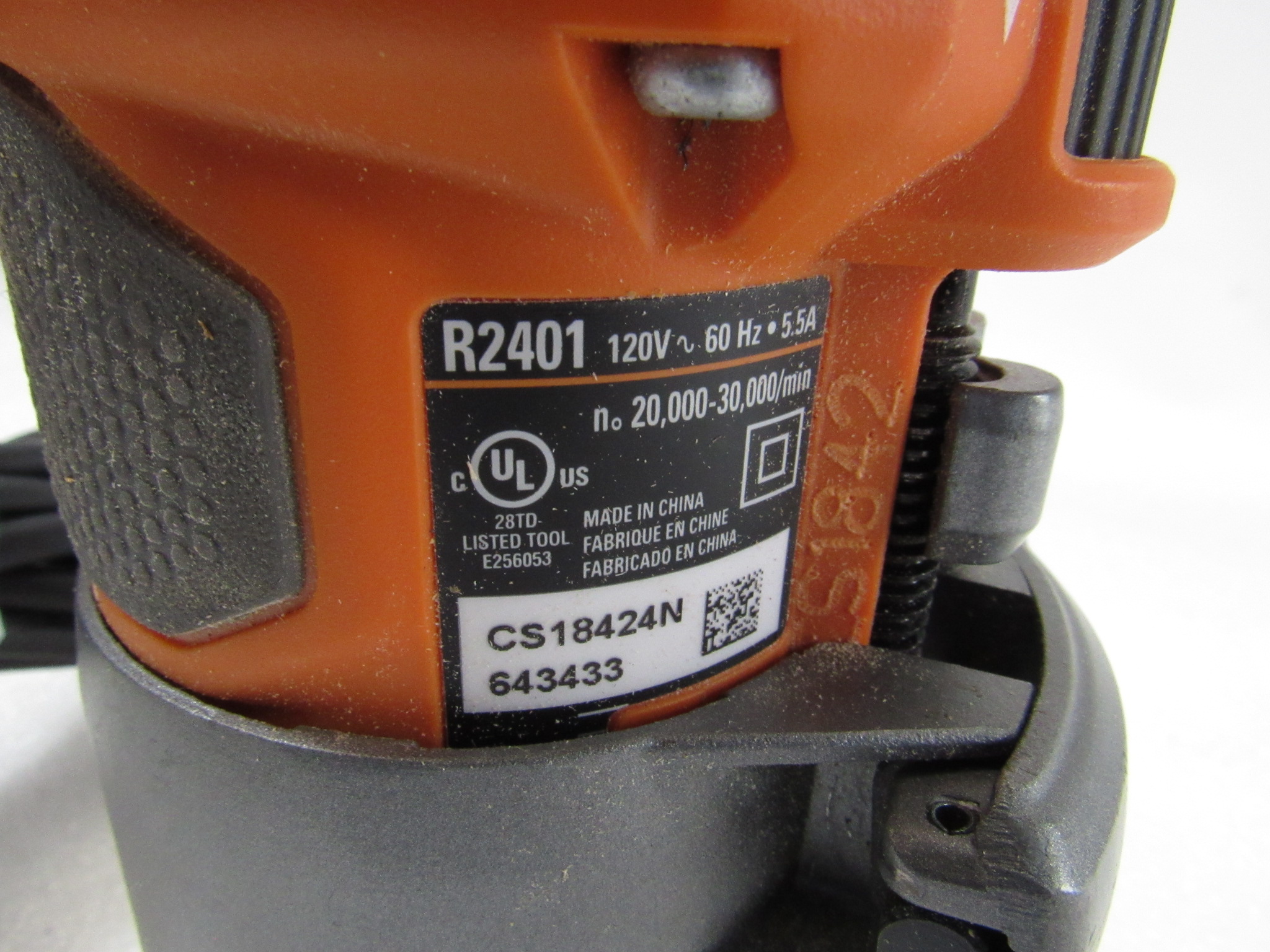 Ridgid R2401 5.5 Amp Compact FixedBase Corded Router