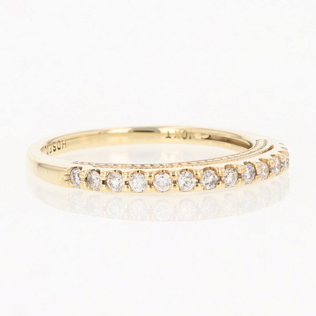 .15ctw Round Cut Diamond Prong-Set Wedding Band Ring 10k Yellow Gold Size 7