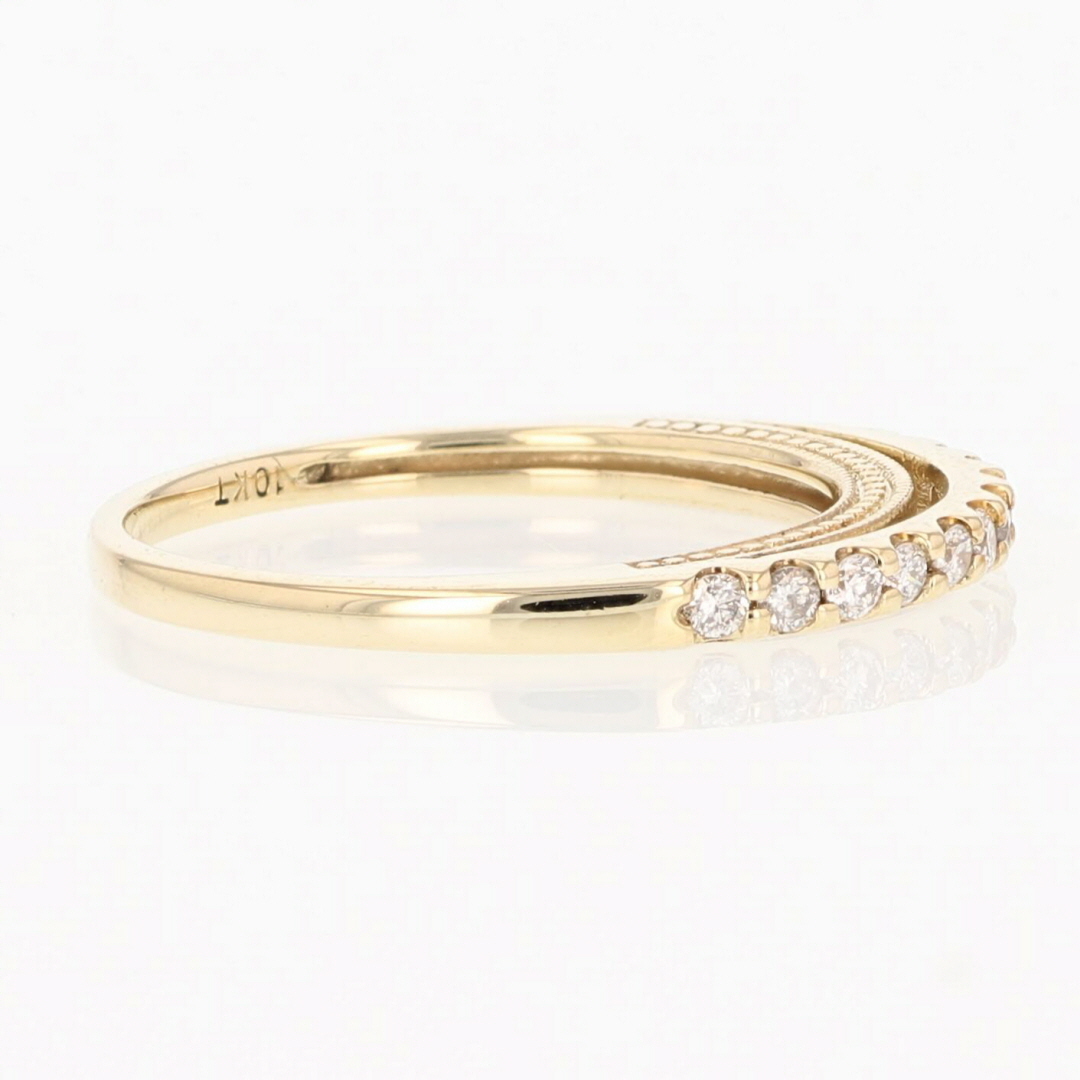 .15ctw Round Cut Diamond Prong-Set Wedding Band Ring 10k Yellow Gold Size 7