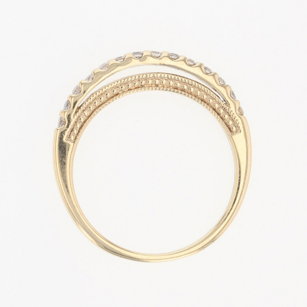 .15ctw Round Cut Diamond Prong-Set Wedding Band Ring 10k Yellow Gold Size 7
