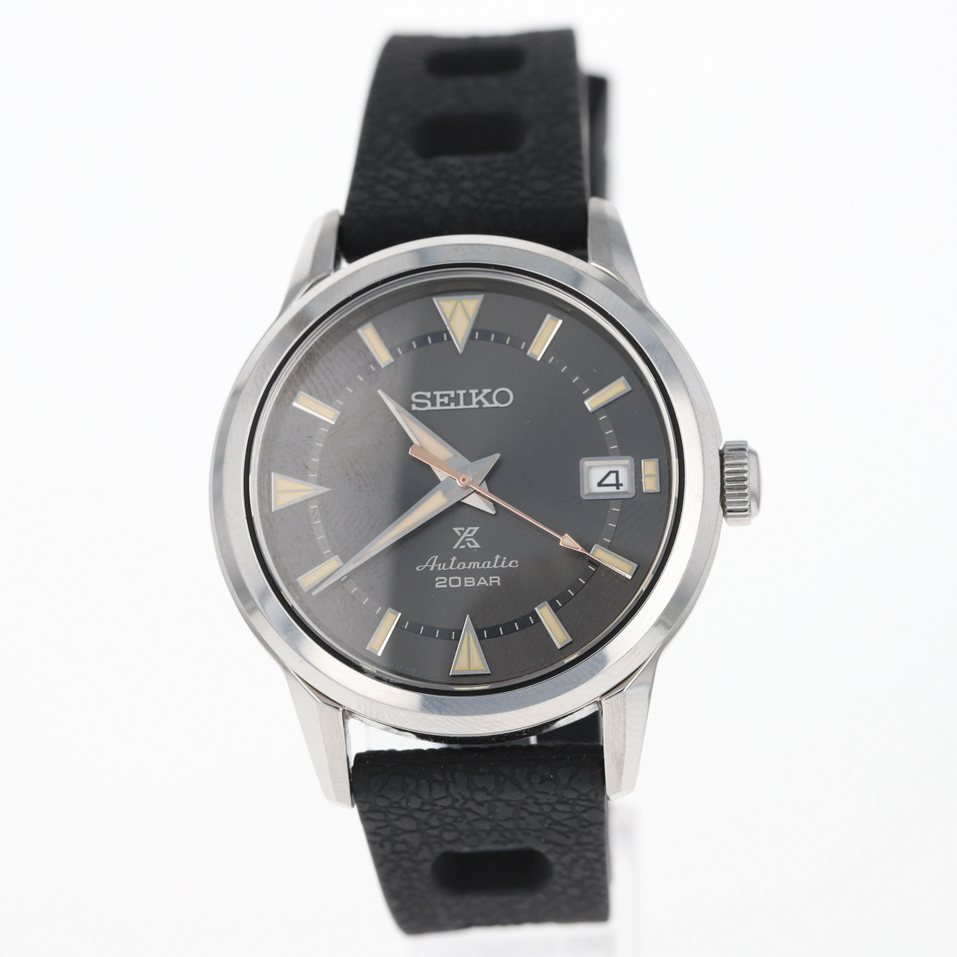 Seiko Prospex Alpinist 39mm Black Dial Automatic Silicone Strap