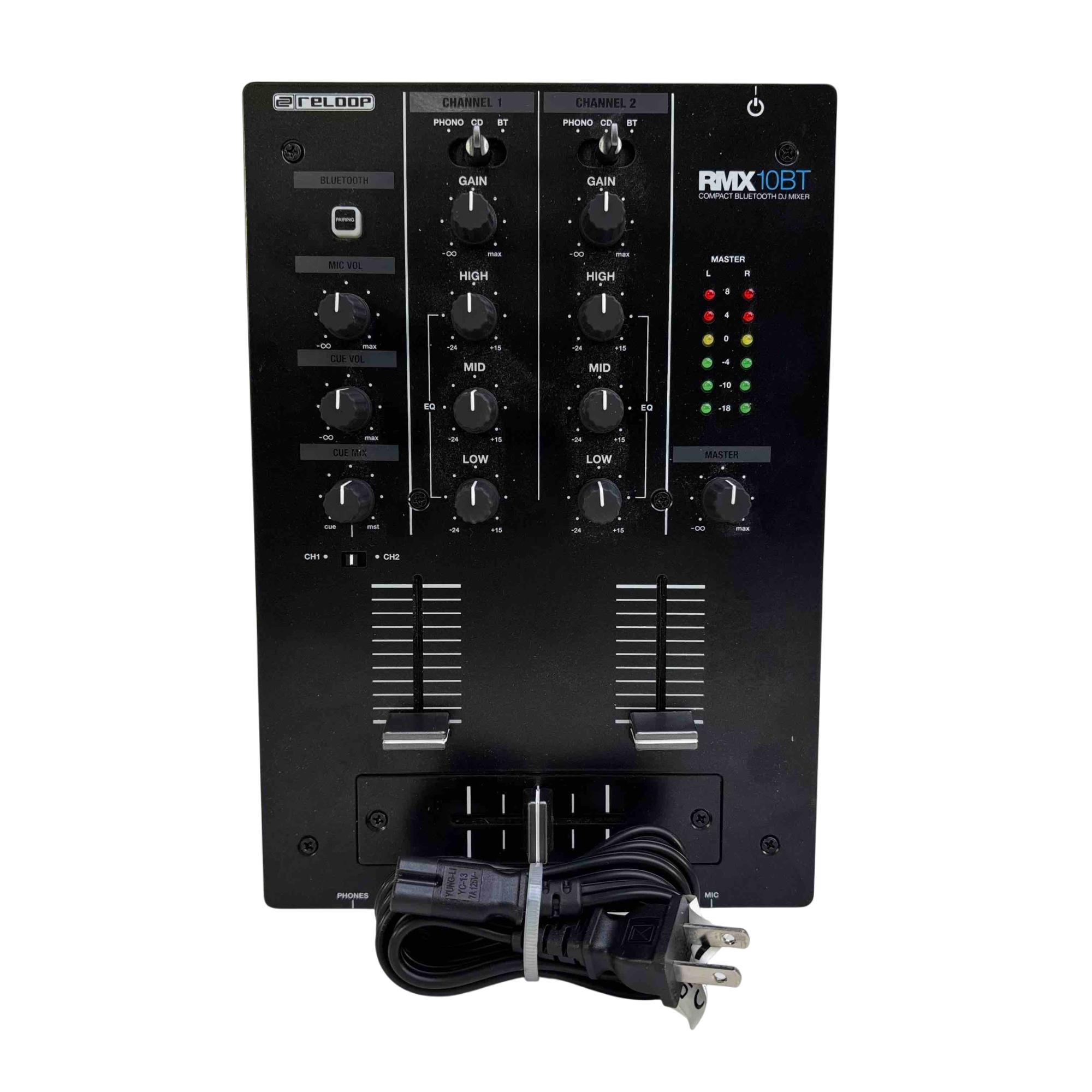 Reloop RMX-10 BT 2 Channel Bluetooth Compact DJ Mixer