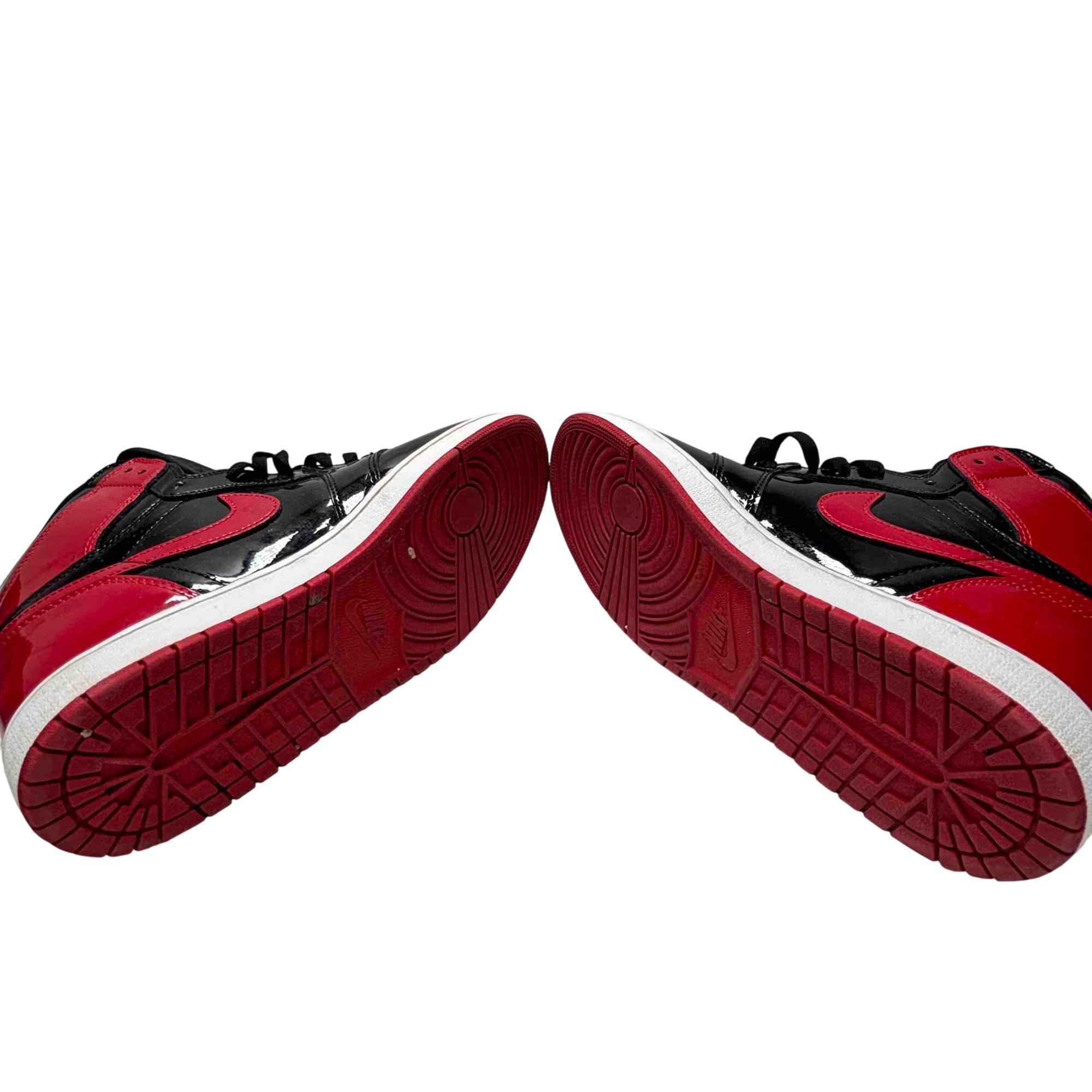 Nike Air Jordan 1 Retro High OG Bred Patent 555088-063 Size 12